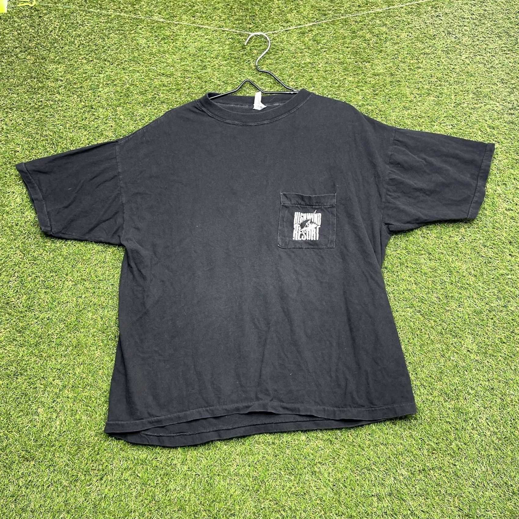 Vintage Lightning Bolt Vintage Surfing Shirt Mens XL Black Cotton 90s Crew Neck Short Sleeve Graphic Tee Wind Surfing 80s 90s Mens Size US XL / EU 56 / 4 - 2 Thumbnail