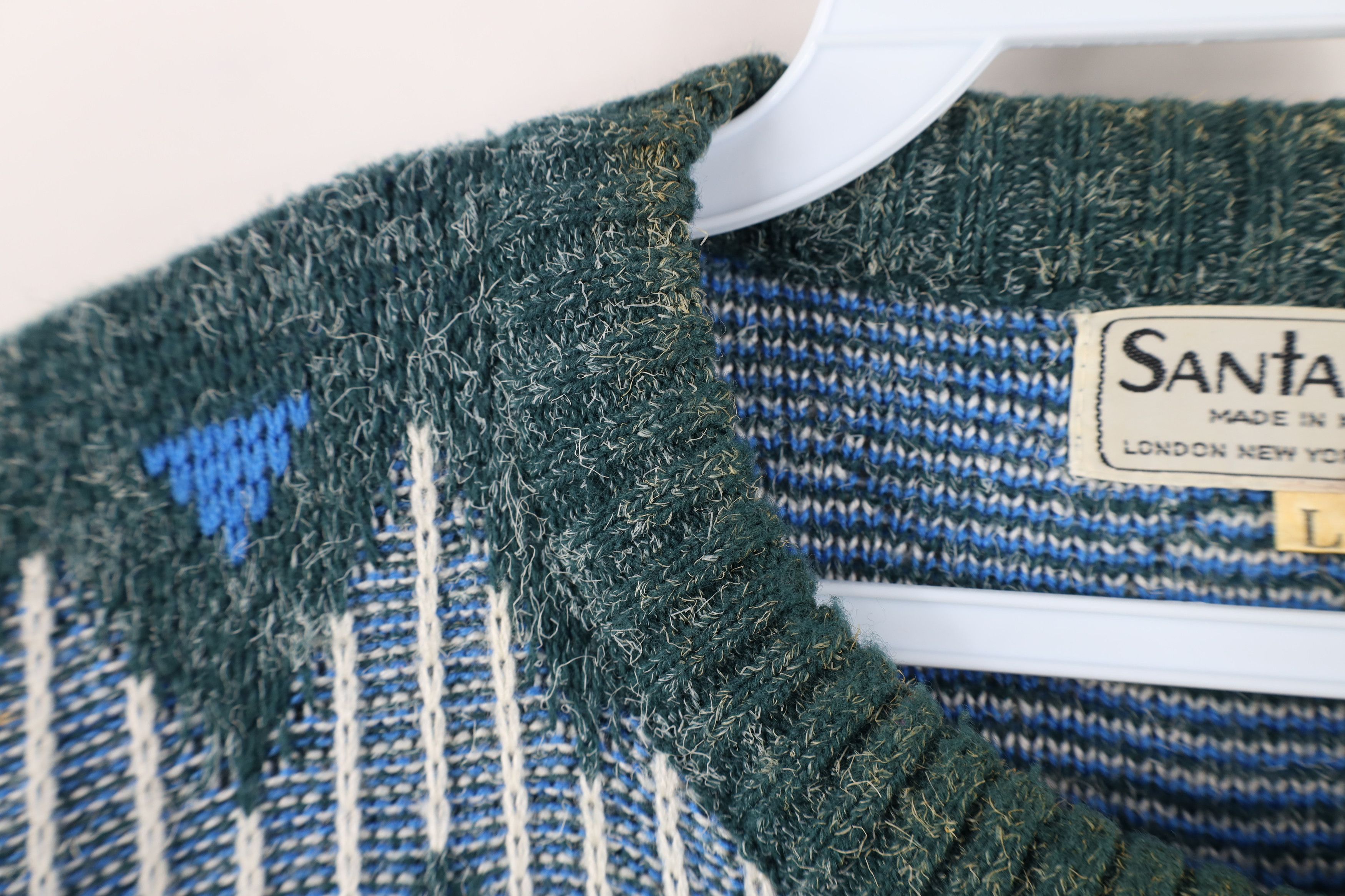 Vintage Vintage 90s Coogi Style Fair Isle Knit Crewneck Sweater Size US L / EU 52-54 / 3 - 9 Thumbnail