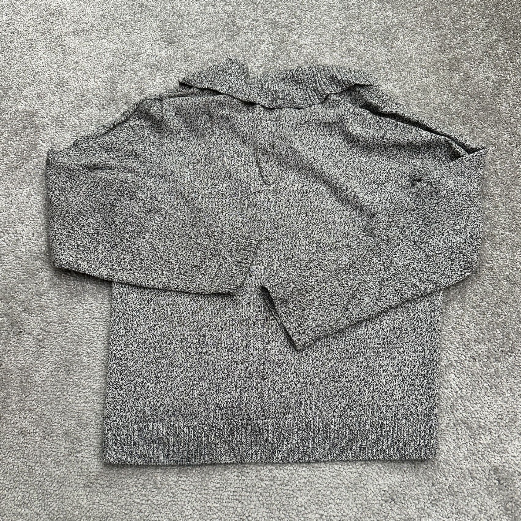 Vintage CHRISTOPHER & BANKS Cowl Neck Pullover Sweater Womens Petite Medium Gray Cotton Breathable Lightweight Casual Size M / US 6-8 / IT 42-44 - 2 Thumbnail