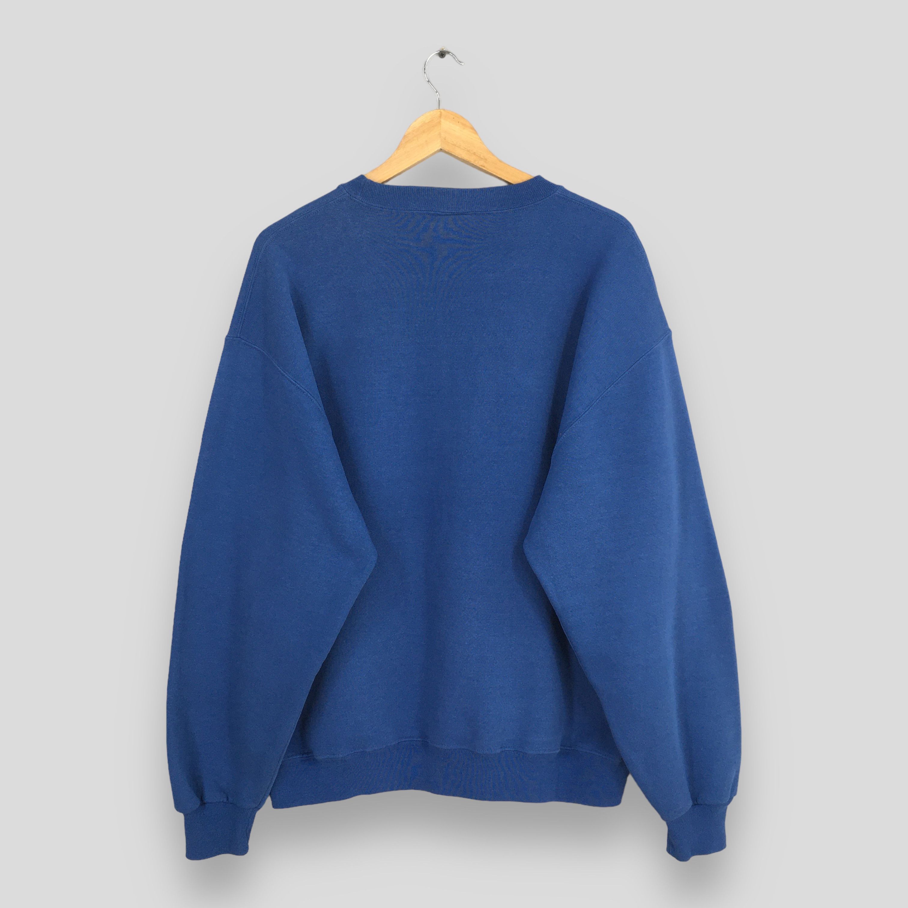 Russell Athletic Vintage 90s Russell Athletic Blue Plain Sweatshirt Large Size US L / EU 52-54 / 3 - 7 Thumbnail
