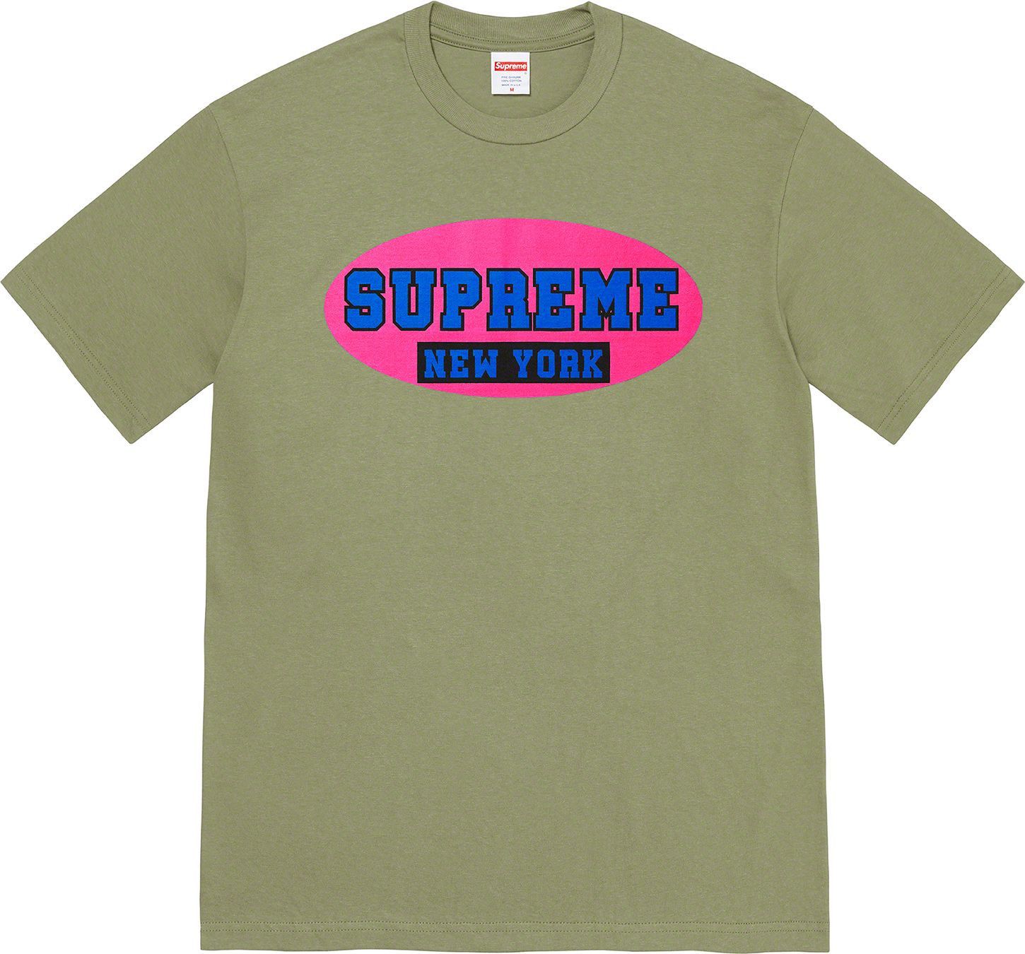 Supreme Supreme New York Tee - Light Olive - L - SS23 Size US L / EU 52-54 / 3 - 1 Thumbnail