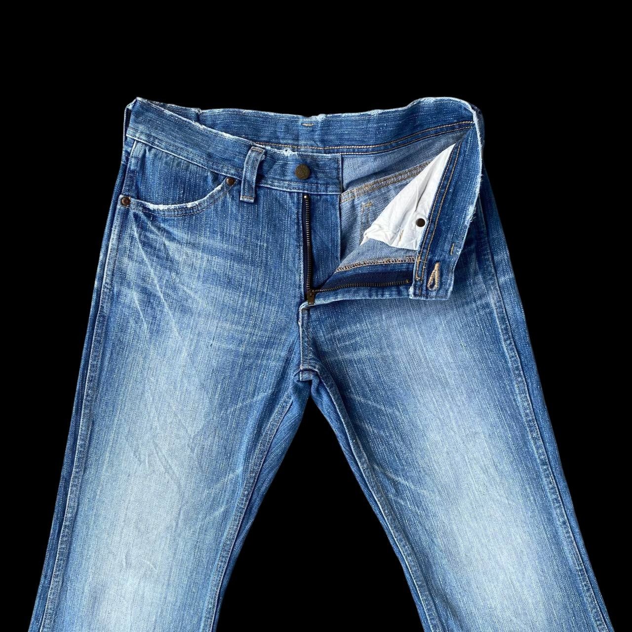 Lee RARE Vintage Lee Riders Button Slit Flare Jean-70s/80s Style Size US 29 - 7 Thumbnail