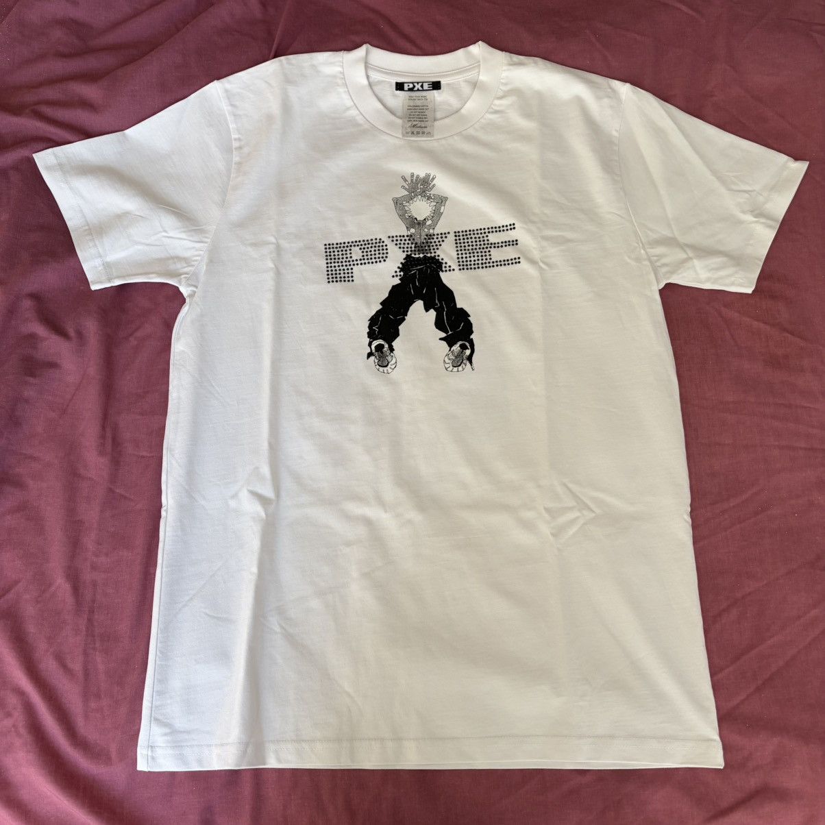 Drain Gang Ecco2k PXE Rhinestone *ERROR* T Shirt - White Size US M / EU 48-50 / 2 - 1 Thumbnail