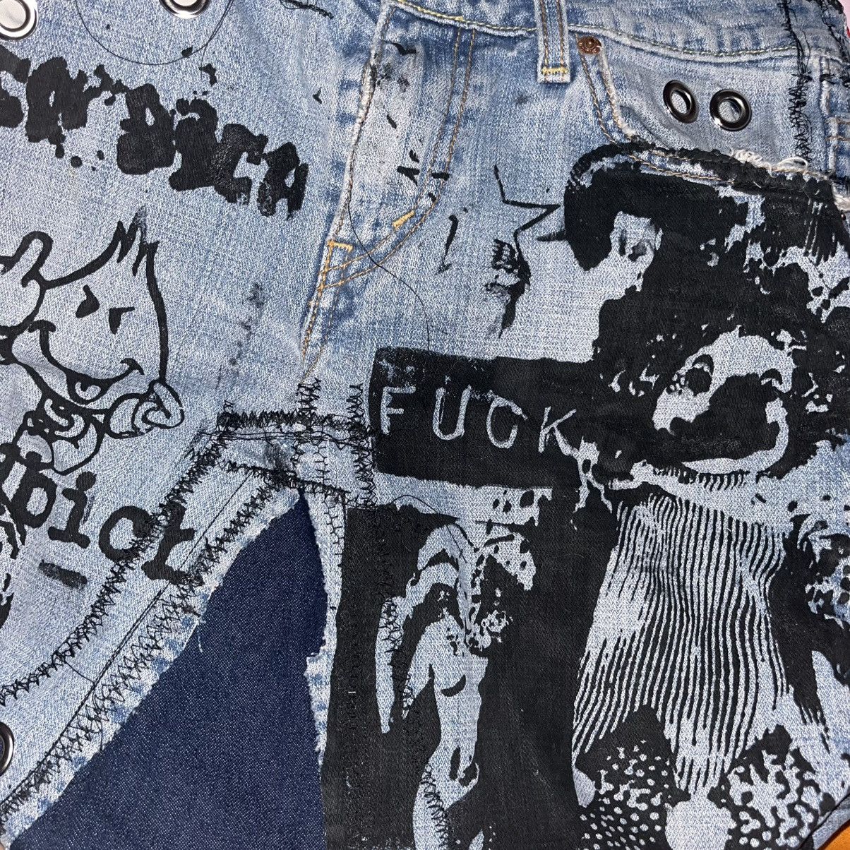 Designer Basedbich 1of1 upcycled Jean tote Size ONE SIZE - 4 Thumbnail
