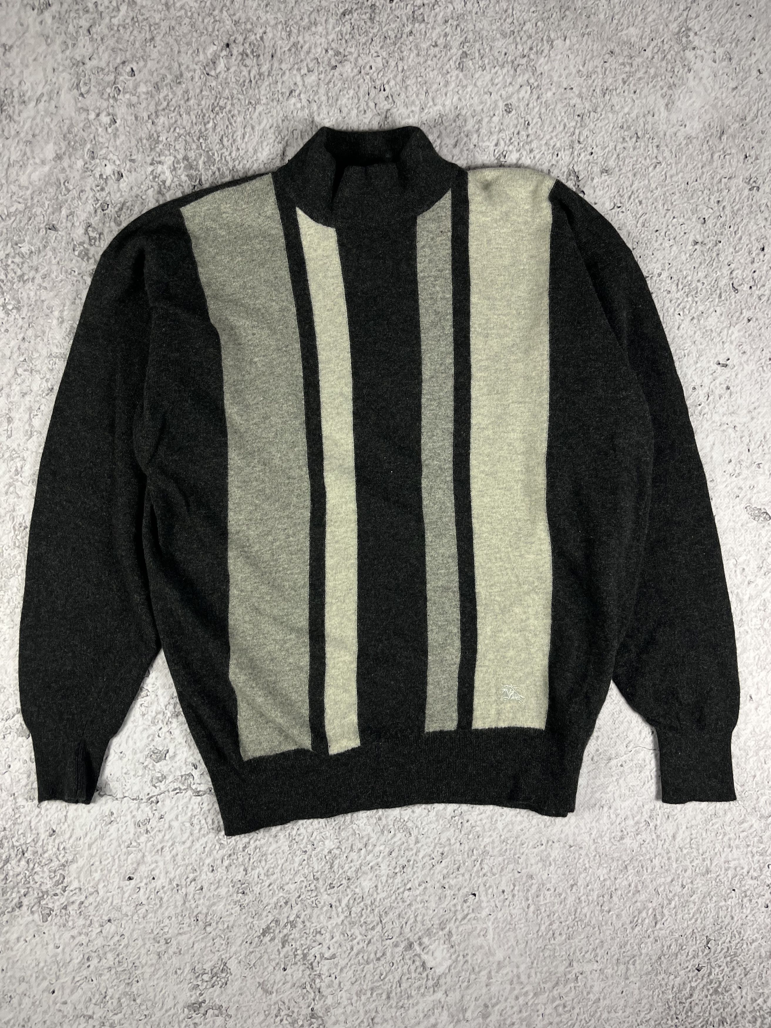 Burberry × Vintage Burberrys London Lana Merino Sweater 90S Sweatshirt Size US L / EU 52-54 / 3 - 1 Thumbnail