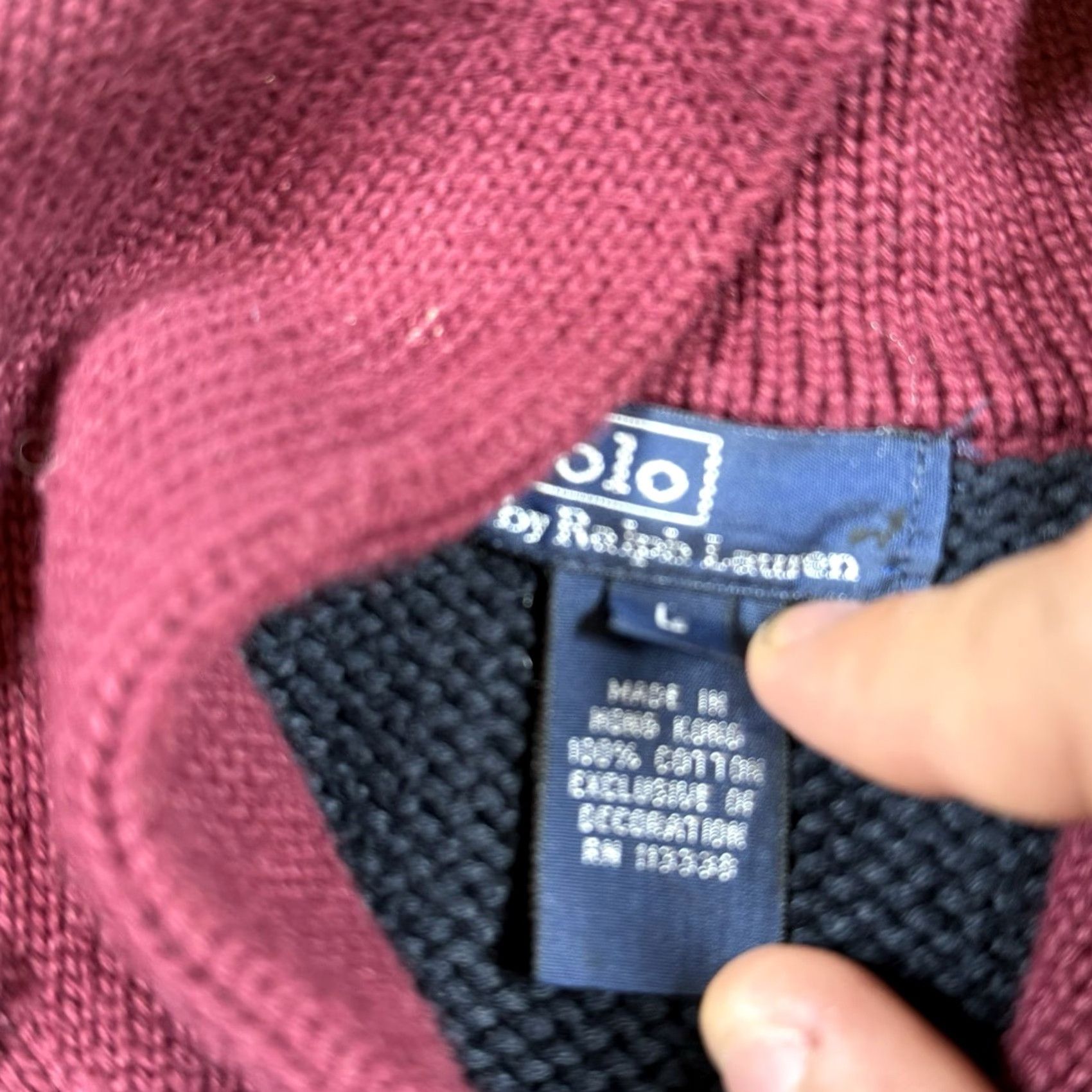 Ralph Lauren VINTAGE Ralph Lauren Cardigan Sweater Mens Large Shawl Collar Letterman #3 Red L Regular Men Mens Size US L / EU 52-54 / 3 - 6 Thumbnail