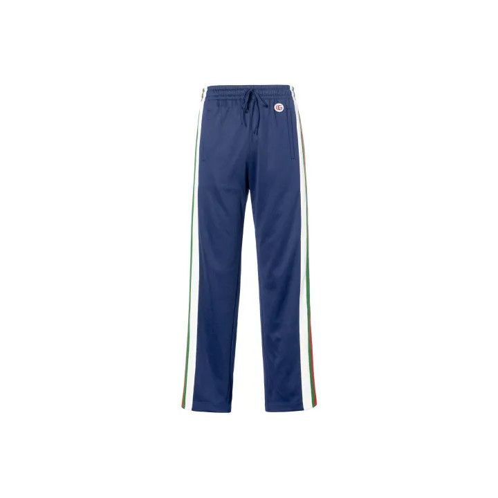 Gucci Gucci SS22 Blue Striped Knit Track Pants Size 22" - 1 Thumbnail