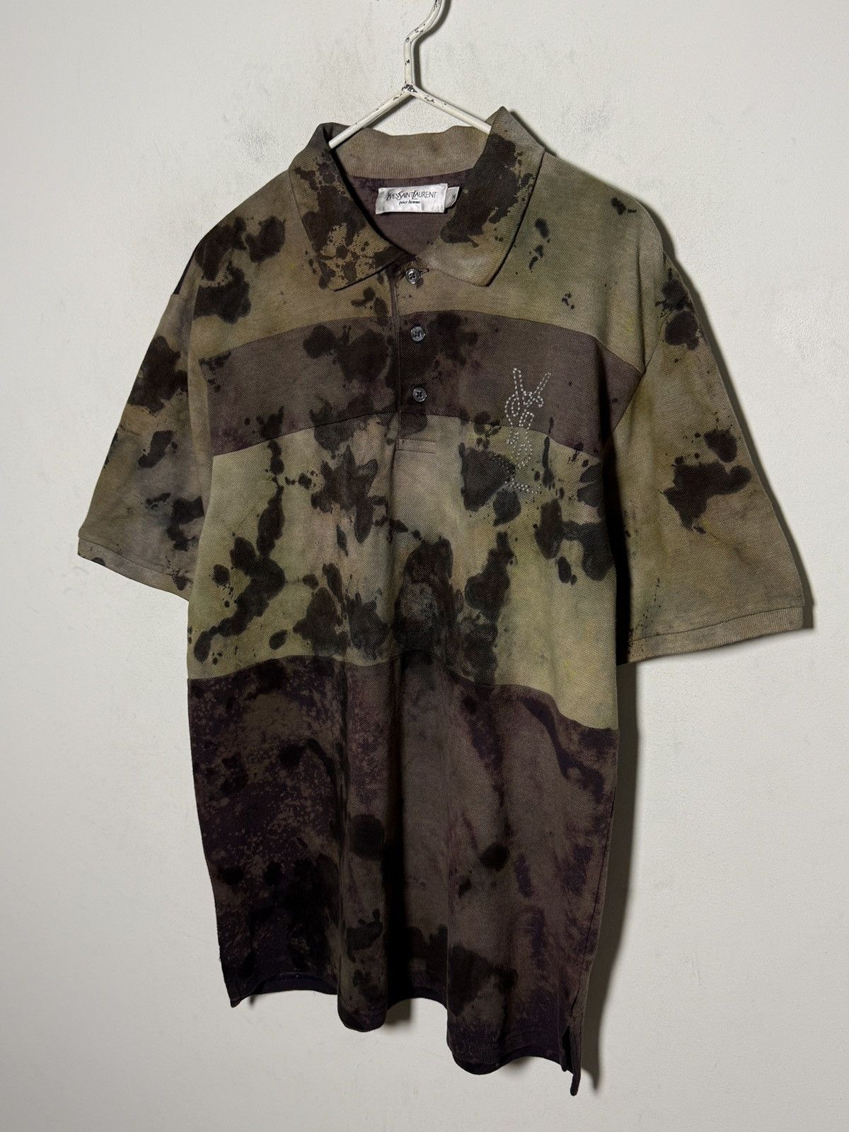 Yves Saint Laurent Vintage Yves Saint Laurent punk grunge painters polo Size US M / EU 48-50 / 2 - 2 Thumbnail
