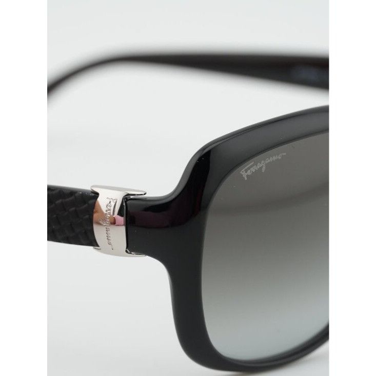 Salvatore Ferragamo Salvatore Ferragamo SF739SA 001 Sunglasses Black Round Frame Size ONE SIZE - 6 Thumbnail