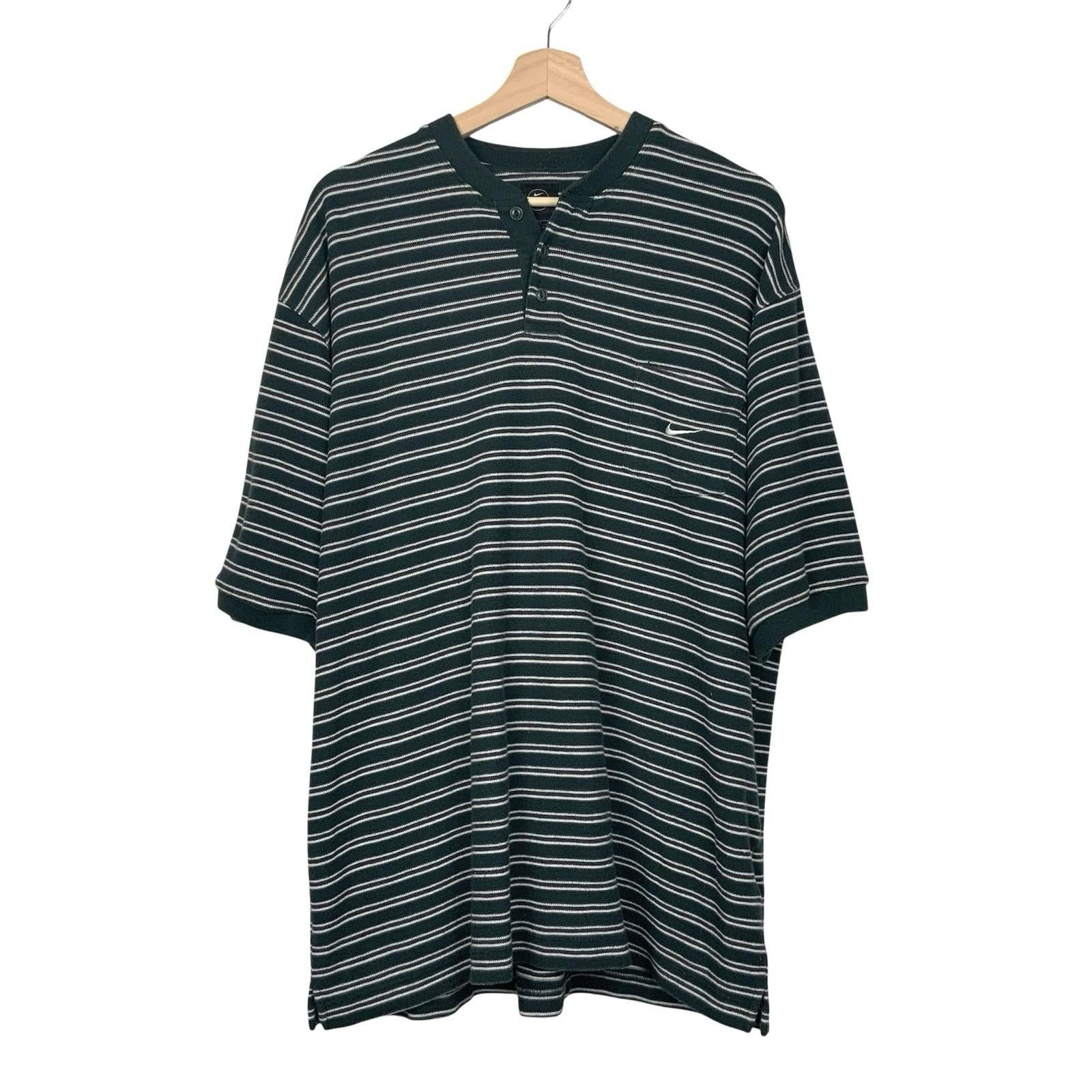 Nike Vintage Y2K Nike Swoosh Golf Mock Polo XL Size US XL / EU 56 / 4 - 1 Thumbnail