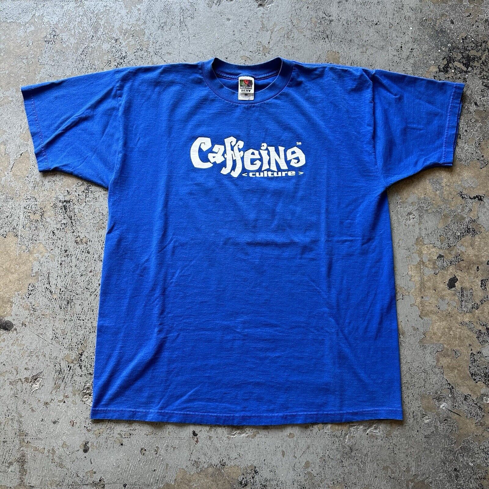Fruit Of The Loom × Vintage Vintage Y2K 2000s Caffeine Culture Tee T-Shirt XL NYC Rave Size US XL / EU 56 / 4 - 3 Thumbnail