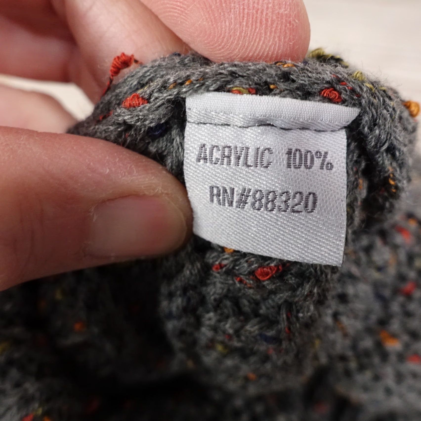 Vintage C.C. EXCLUSIVE Adjustable Gray Beanie Hat Women Casual 100% Acrylic Winter Size ONE SIZE - 4 Thumbnail
