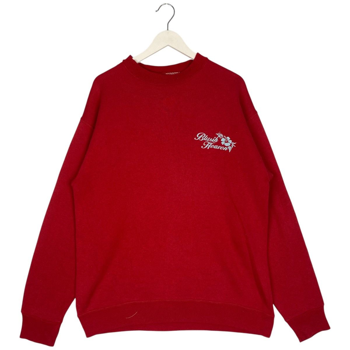 Vintage Vintage Blusih Heaven Hawaii Surf Sweatshirt Red Size M Size US M / EU 48-50 / 2 - 1 Thumbnail