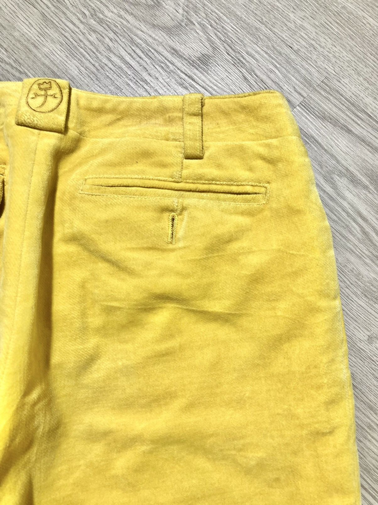 Jean Charles De Castelbajac 1990s Vintage Castelbajac Sport Wax Pants Yellow Luxury Size US 26 / EU 42 - 5 Thumbnail