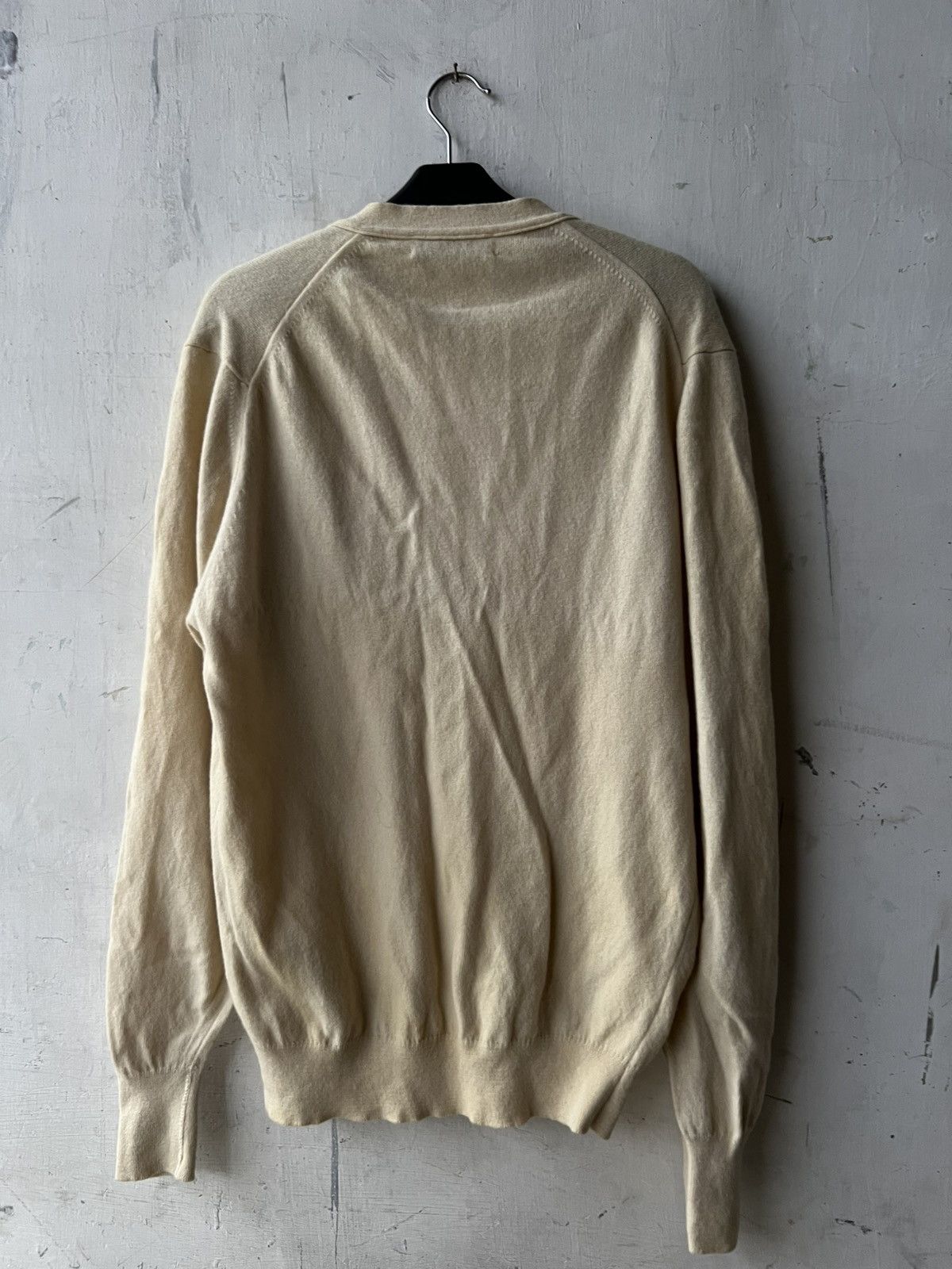 Burberry × Vintage 80s Burberry Wool Cardigan Size US L / EU 52-54 / 3 - 8 Thumbnail