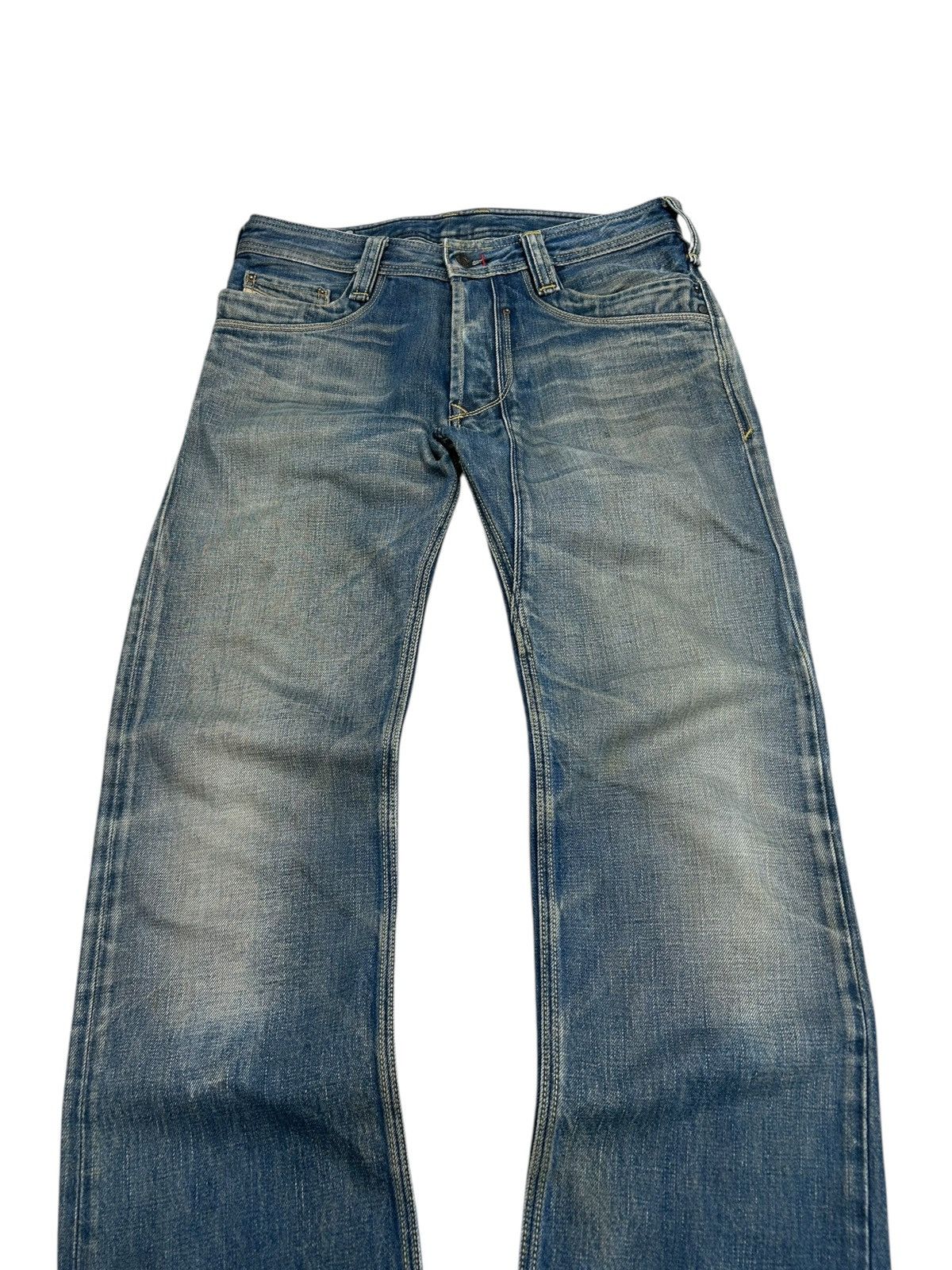 Diesel Diesel Trojan Jean Mud Washed Distressed Straight Cut Size US 30 / EU 46 - 5 Thumbnail