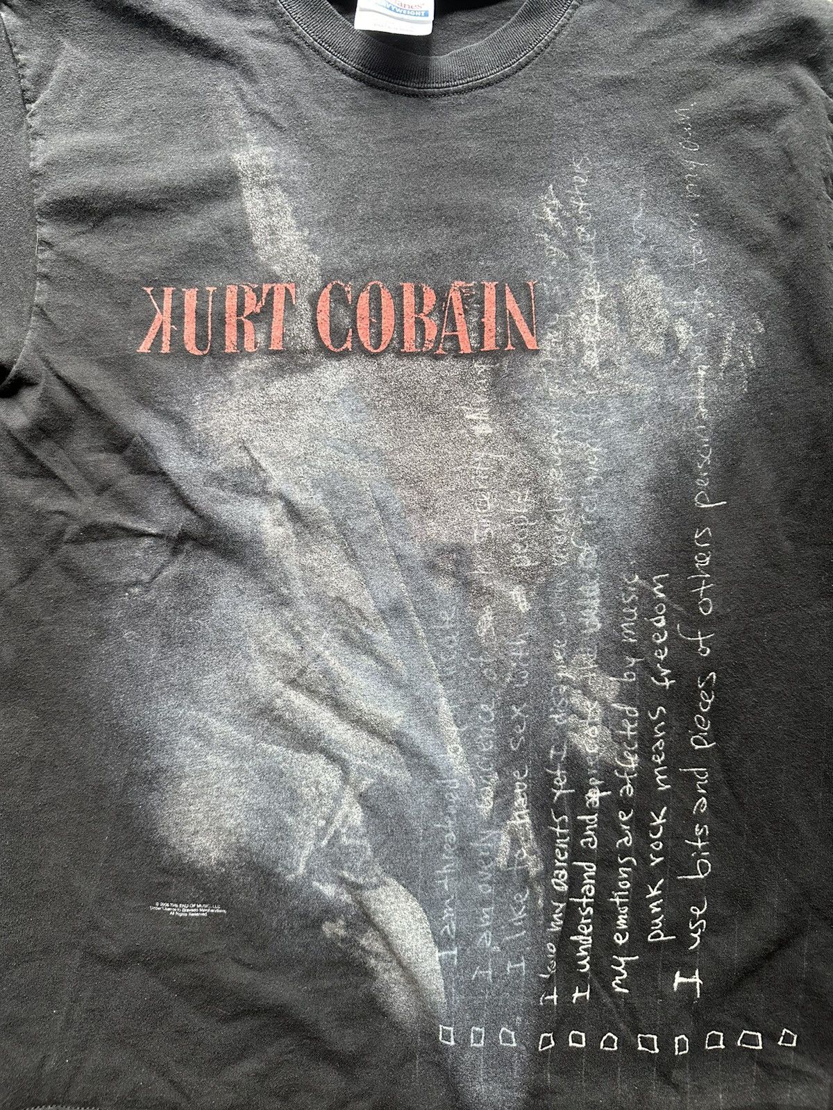 Vintage Kurt Cobain Nirvana Band Tee