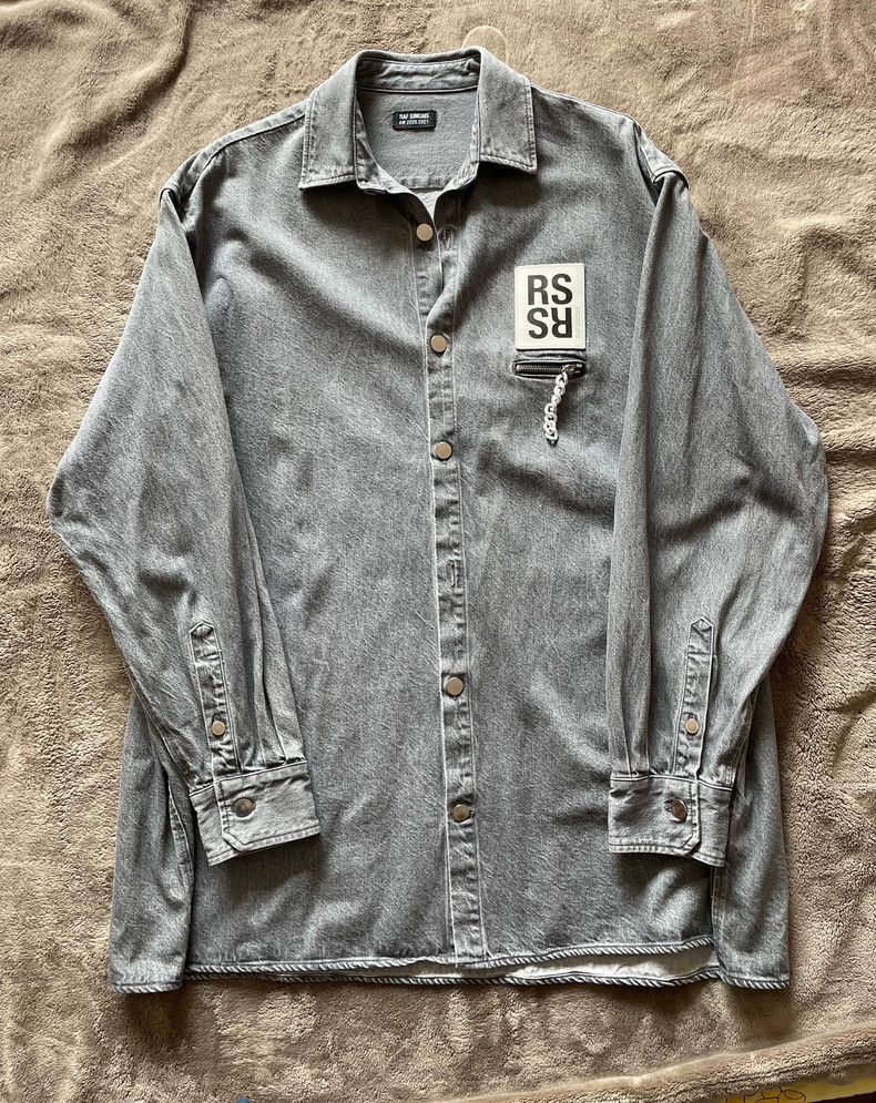 Raf Simons Carry over denim shirt Raf Simons blue denim shirt
