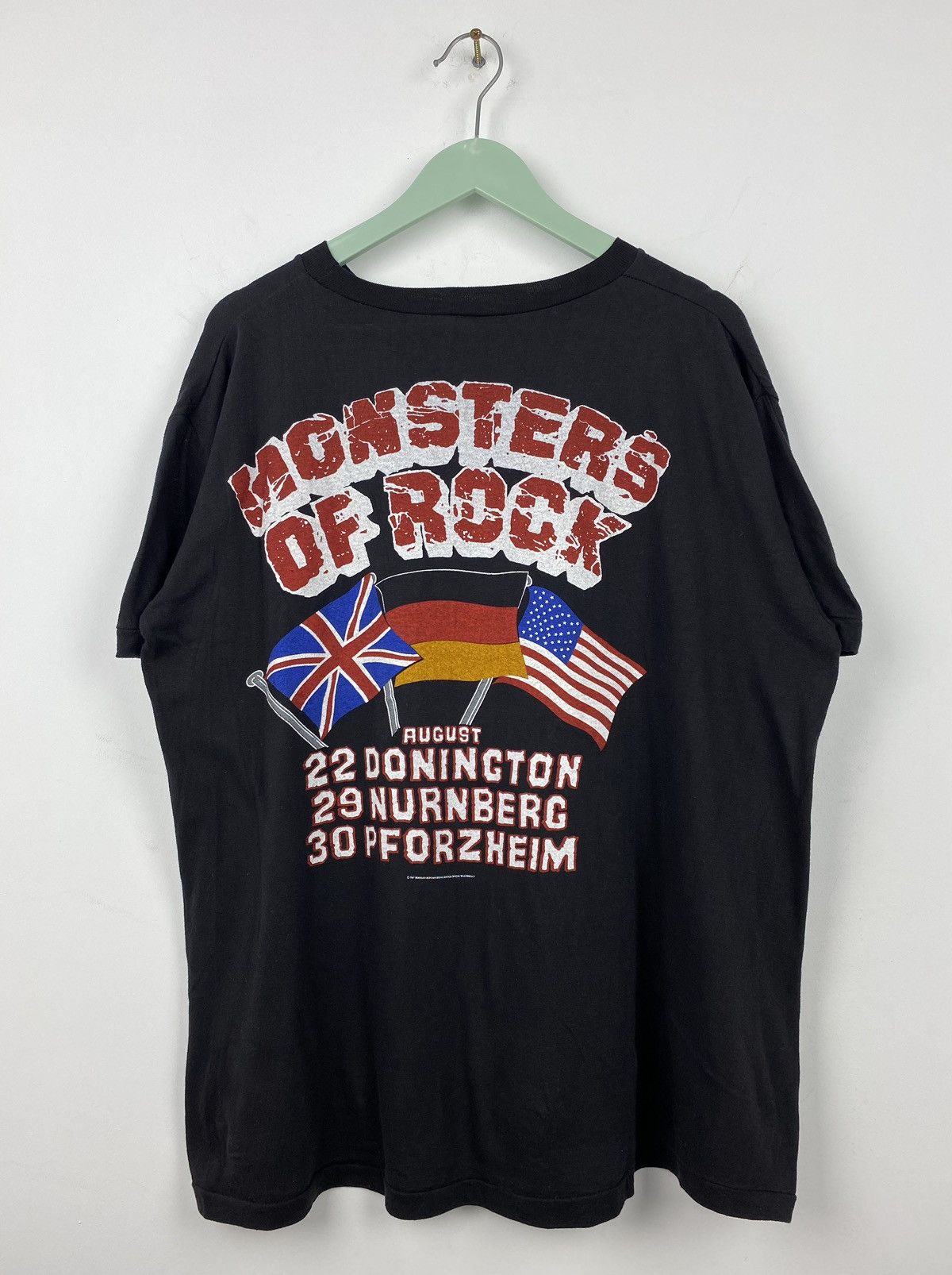 Band Tees Vintage Monsters of Rock Deep Purple 1987 Shirt DIO Ozzy Size US L / EU 52-54 / 3 - 6 Thumbnail