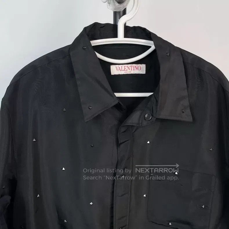 Valentino Valentino Solid color studded shirt Size L / US 10 / IT 46 - 8 Thumbnail
