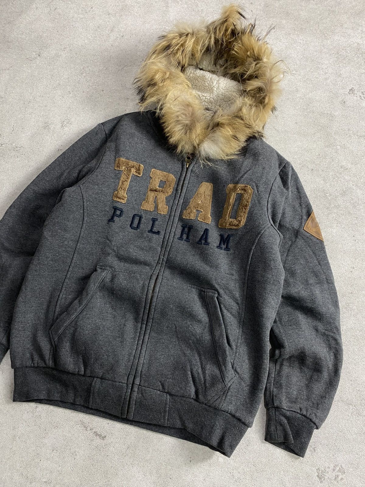 If Six Was Nine 2000s Polham fur quilted jacket Size US L / EU 52-54 / 3 - 3 Thumbnail