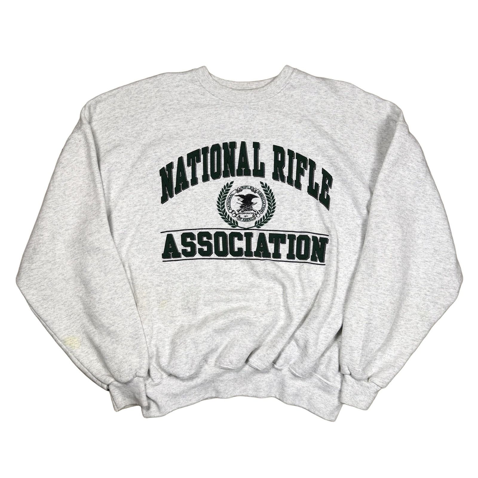 Vintage Vintage 90s Heavyweight NRA Crewneck Sweatshirt 2XL Grey Size US XXL / EU 58 / 5 - 2 Thumbnail