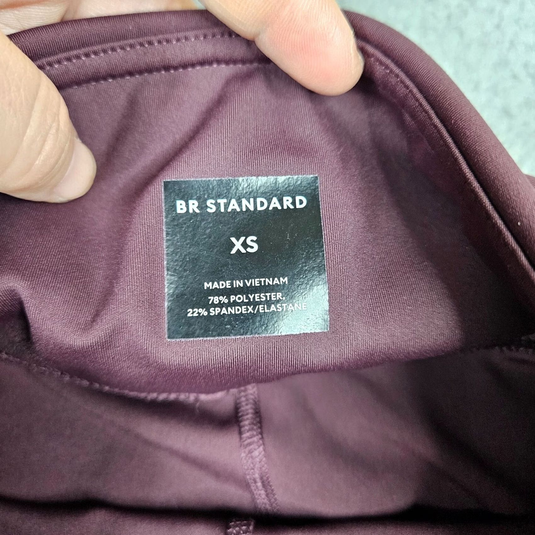 Vintage BR STANDARD Women’s Side Pockets Legging XS Activewear Pants Yoga Leggings XS Red casual fitness Women Mens Girls Size 26" / US 2 / IT 38 - 5 Thumbnail