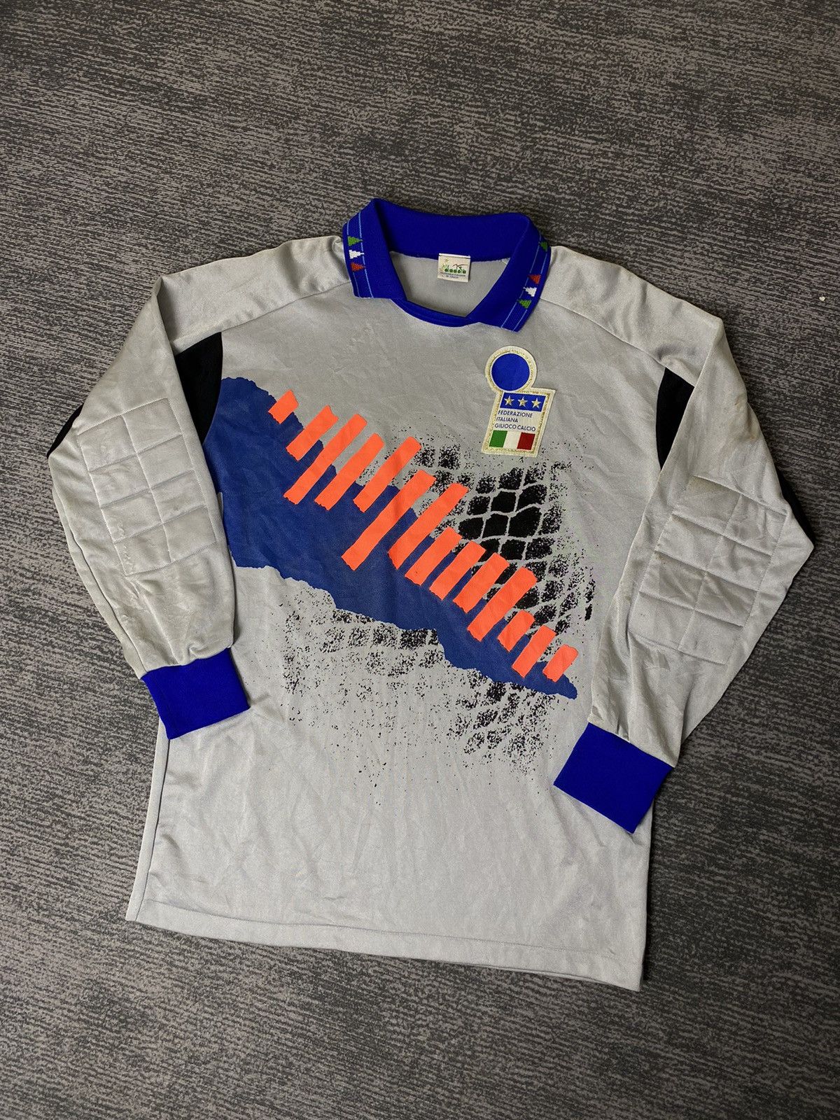 Diadora Vintage Italia 1992/93 Goalkeeper Kit Football/Soccer Jersey Size US L / EU 52-54 / 3 - 1 Thumbnail