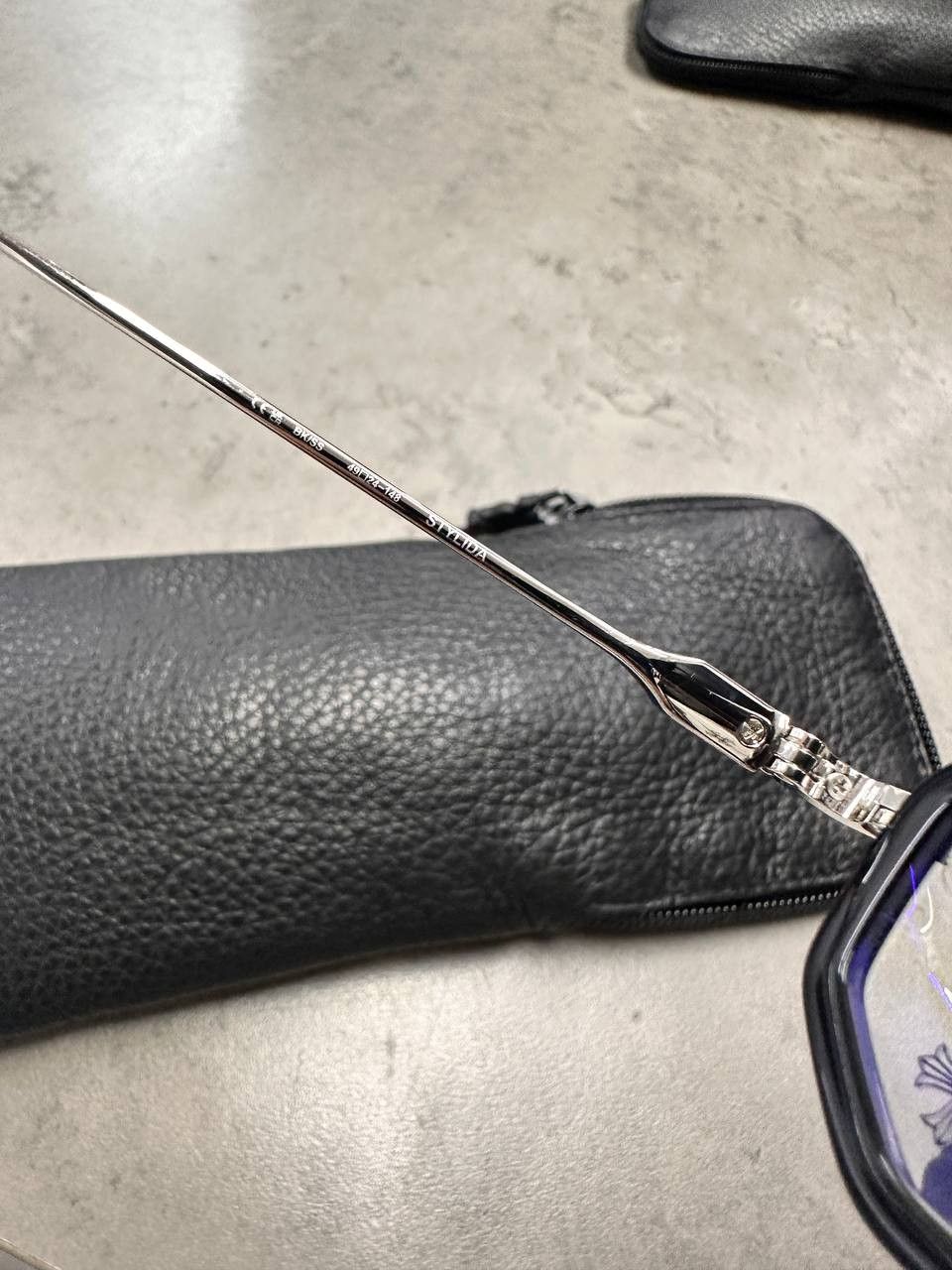 Chrome Hearts CHROME HEARTS STYLIDA BLACK/SHINY SILVER Size ONE SIZE - 9 Thumbnail