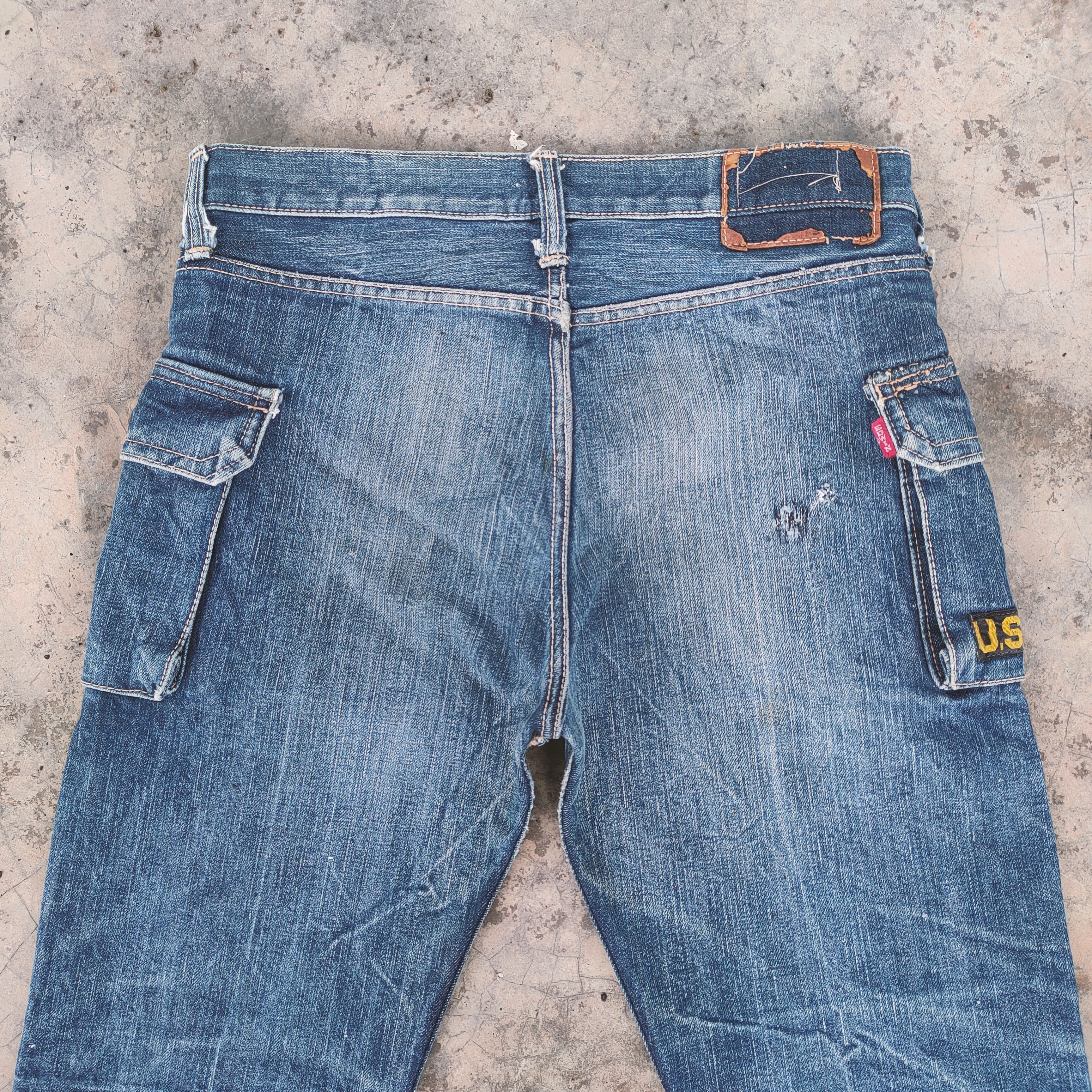 Edwin VINTAGE US EDWIN JEANS DENIM CARGO PANTS Size US 30 / EU 46 - 10 Thumbnail