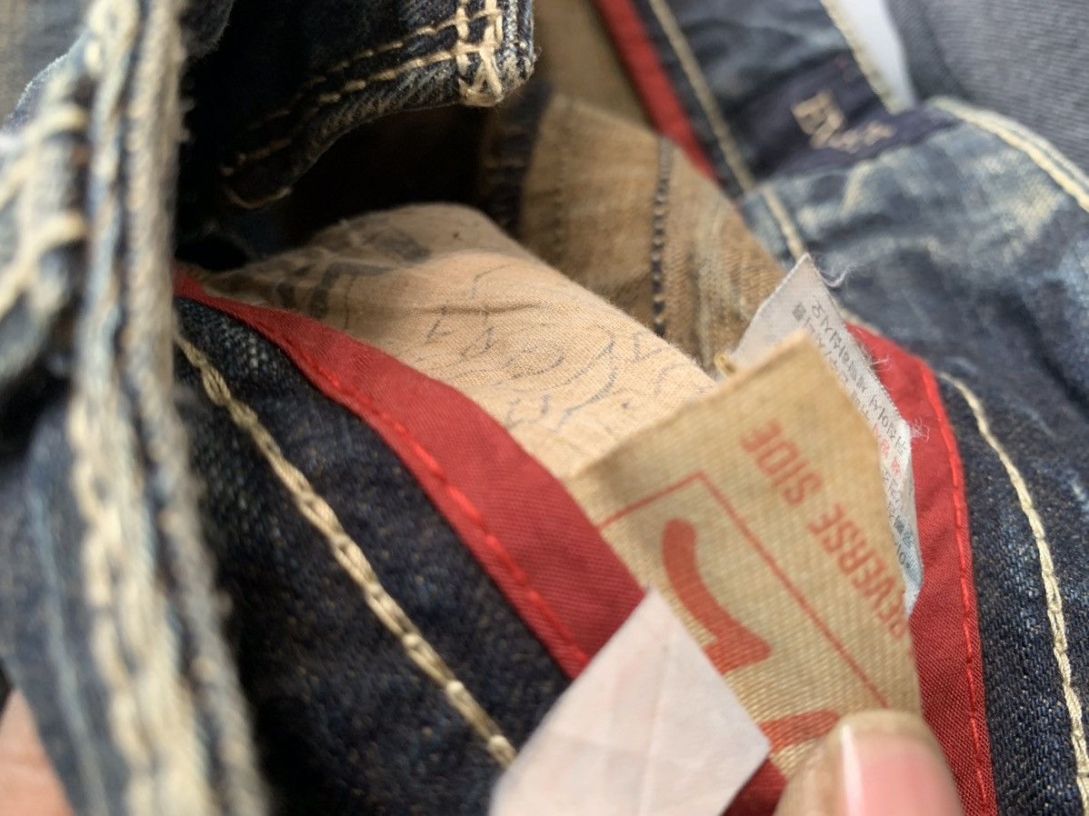 Vintage Vintage Evisu inspired Japanese SpellOut buckle belt denim Size US 36 / EU 52 - 7 Thumbnail