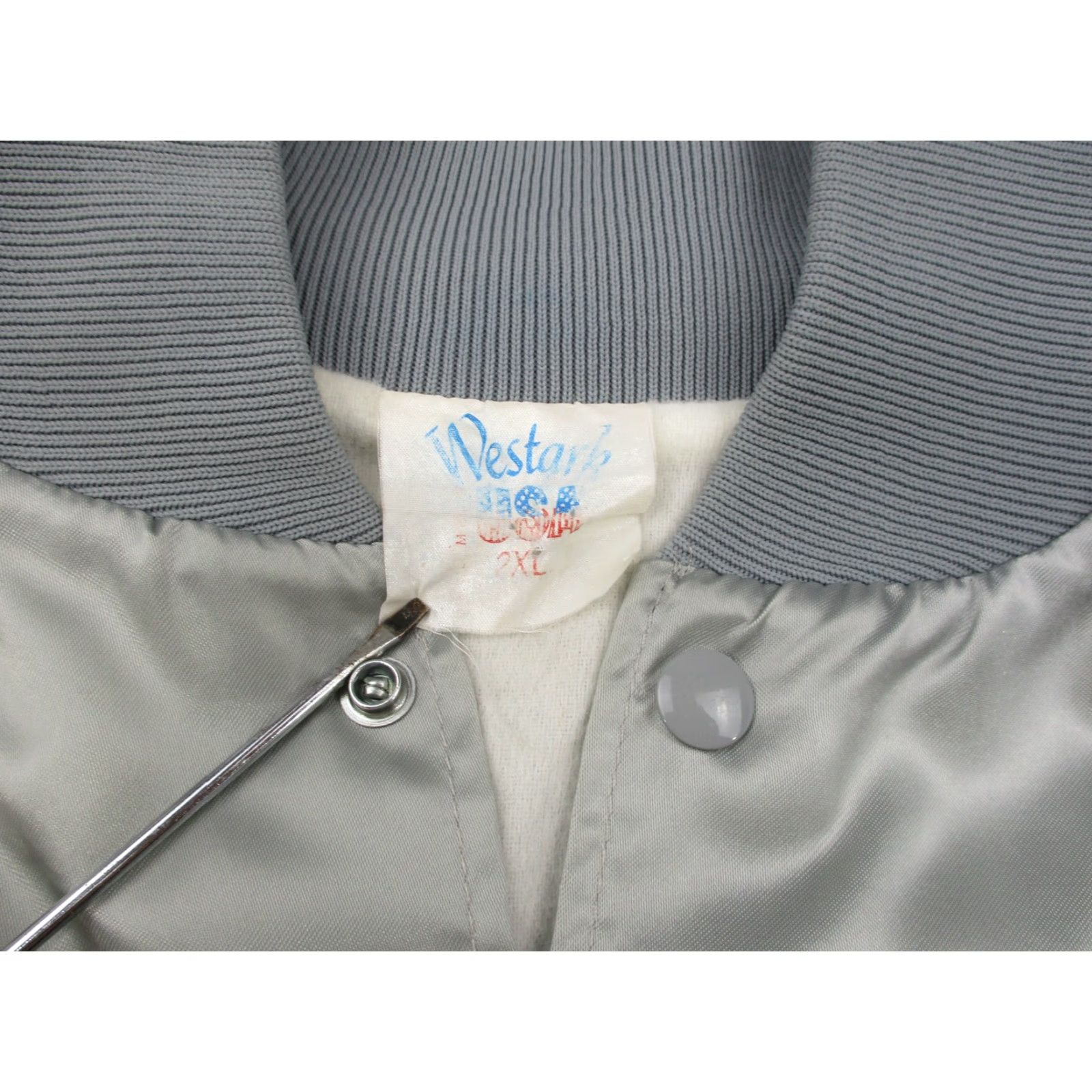 Vintage VINTAGE Westark Jacket Mens 2XL Gray Relics & Rods Lake Havasu Car Club Satin 80s Size US XXL / EU 58 / 5 - 5 Thumbnail