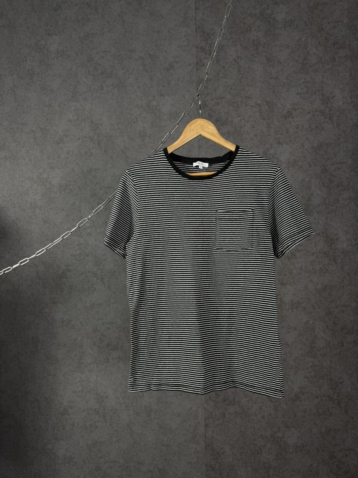 Reiss Reiss designer striped pocket tee Size US S / EU 44-46 / 1 - 1 Thumbnail