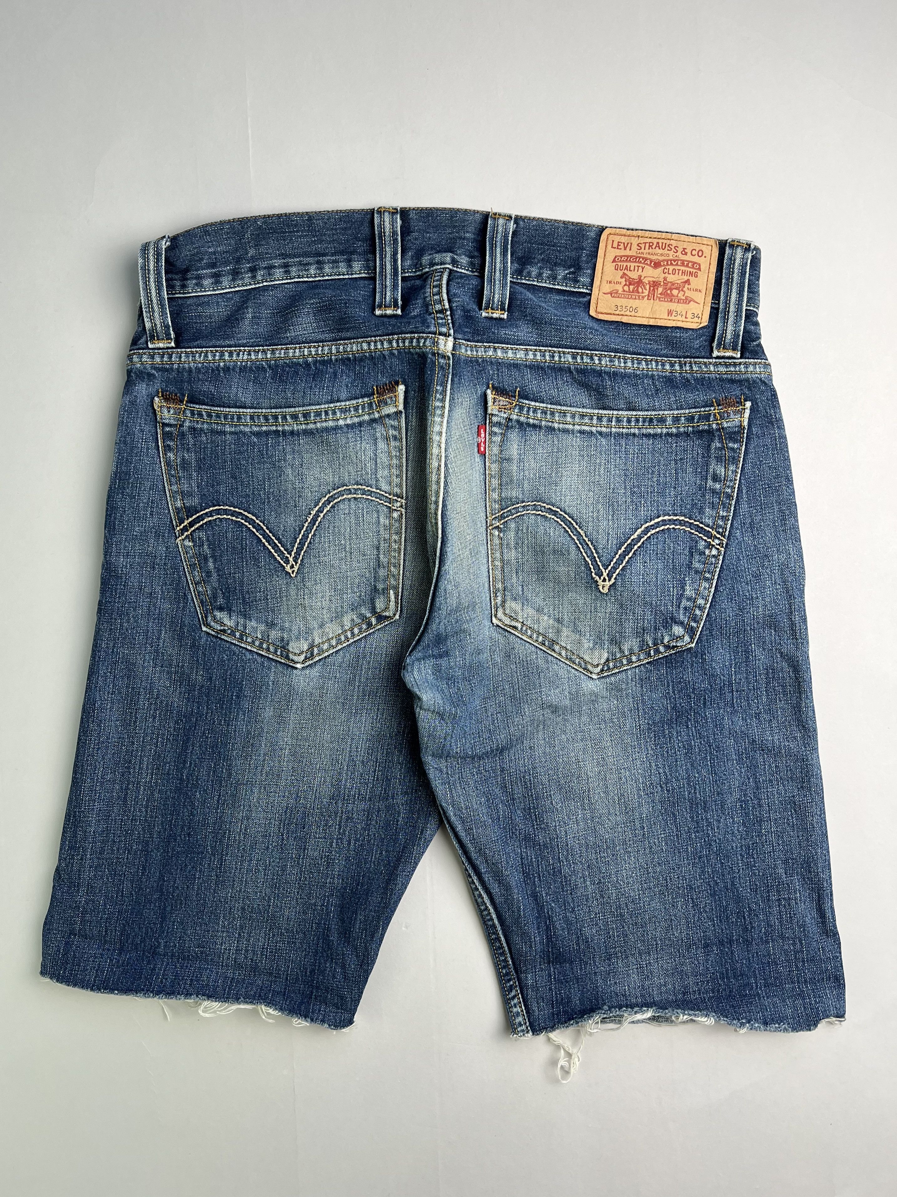 Levi's Levis 506 Jeans Shorts Light Blue Wash W34 Size US 34 / EU 50 - 5 Thumbnail