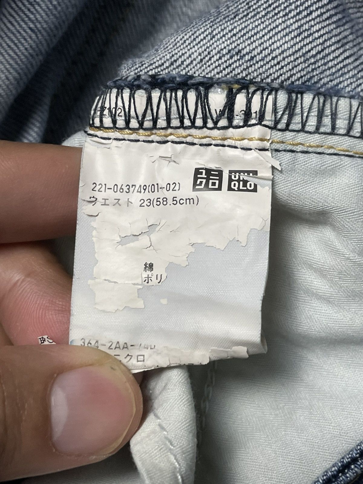 Japanese Brand × Uniqlo × Vintage UNIQLO Brand Slim Fit Denim Jeans (91) Size 28" / US 6 / IT 42 - 9 Thumbnail