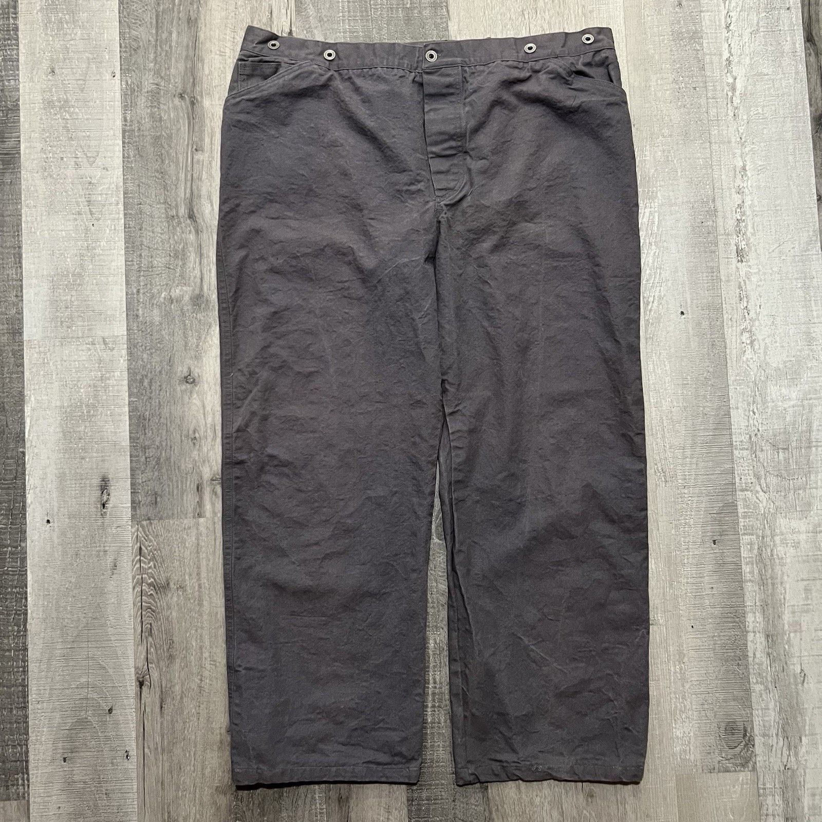 Vintage River Junction Old West Gold Rush Denim Canvas Miner Pants Size US 42 / EU 58 - 2 Thumbnail