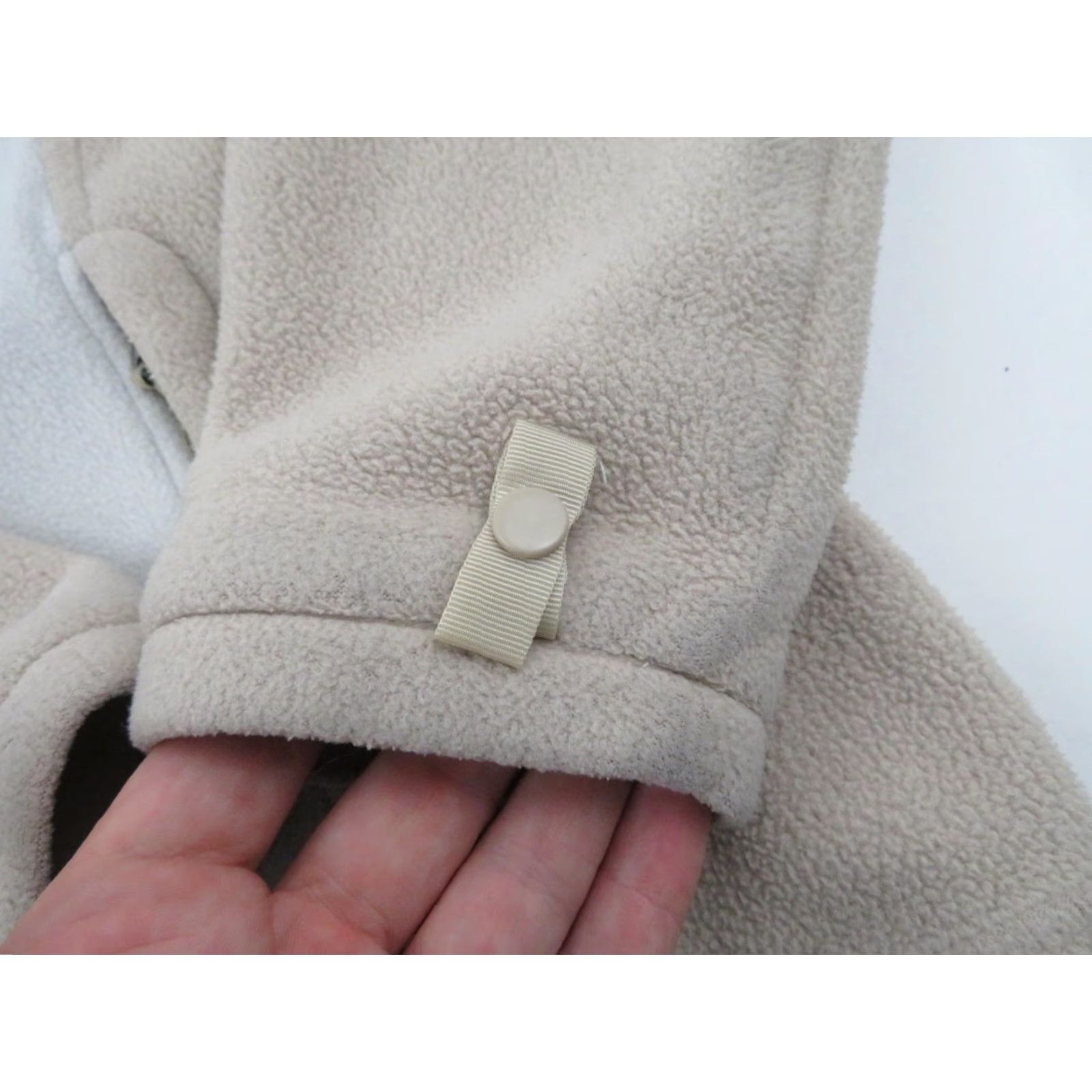 The North Face VINTAGE The North Face White Fleece Windbreaker Jacket Coat Womens M Beige Brown Jacket Size M / US 6-8 / IT 42-44 - 7 Thumbnail