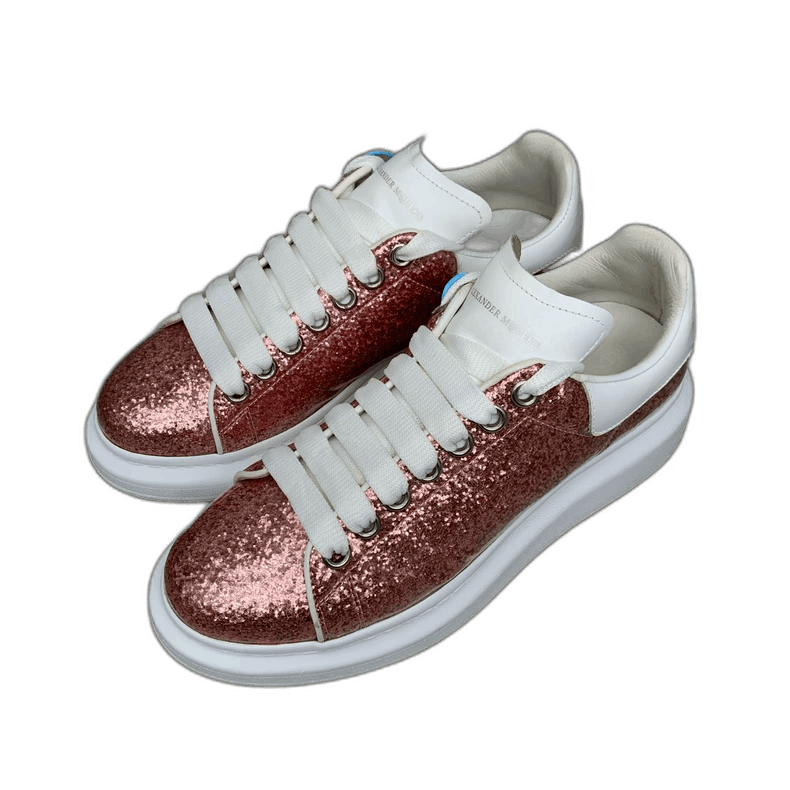 Alexander McQueen Pink Sequin Alexander McQueen Sneakers Size US 7 / IT 37 - 1 Thumbnail