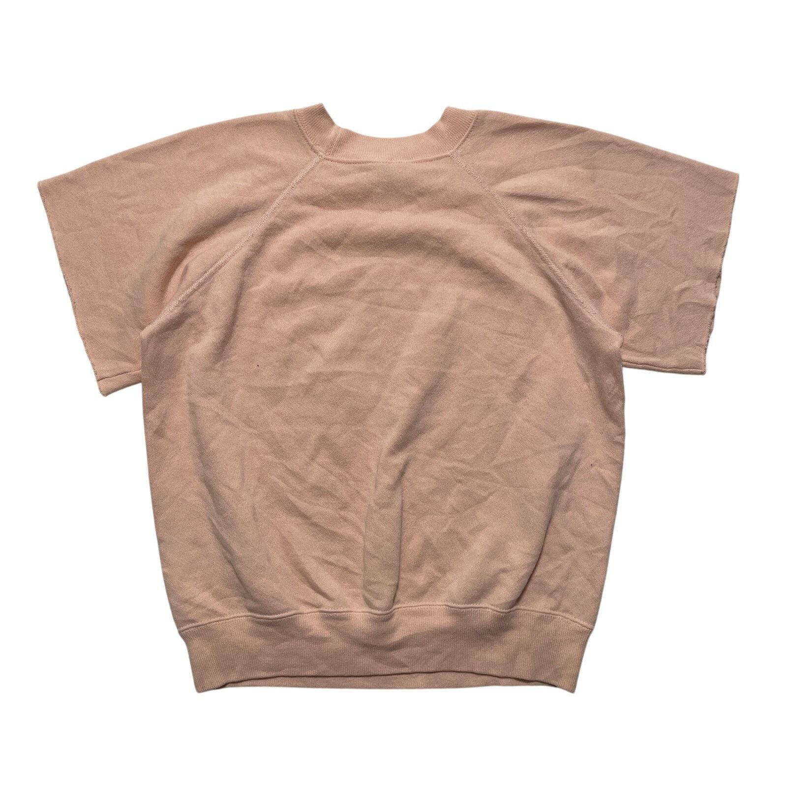Hanes VTG 80's Hanes Pink Short Sleeve Pullover Raglan Sweater S Size US S / EU 44-46 / 1 - 3 Thumbnail