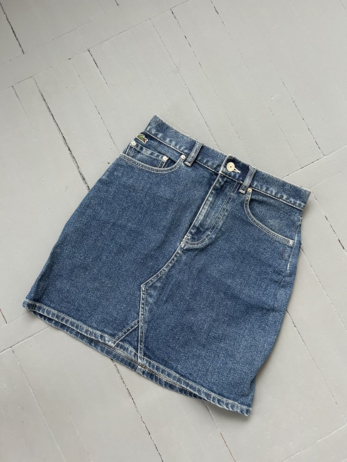 Lacoste Lacoste denim mini skirt Size 27" / US 4 / IT 40 - 2 Thumbnail