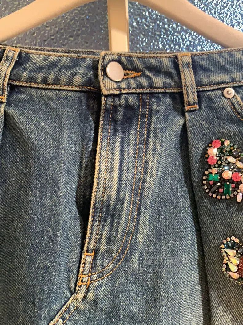Valentino Valentino Denim skirt Size S / US 4 / IT 40 - 2 Thumbnail