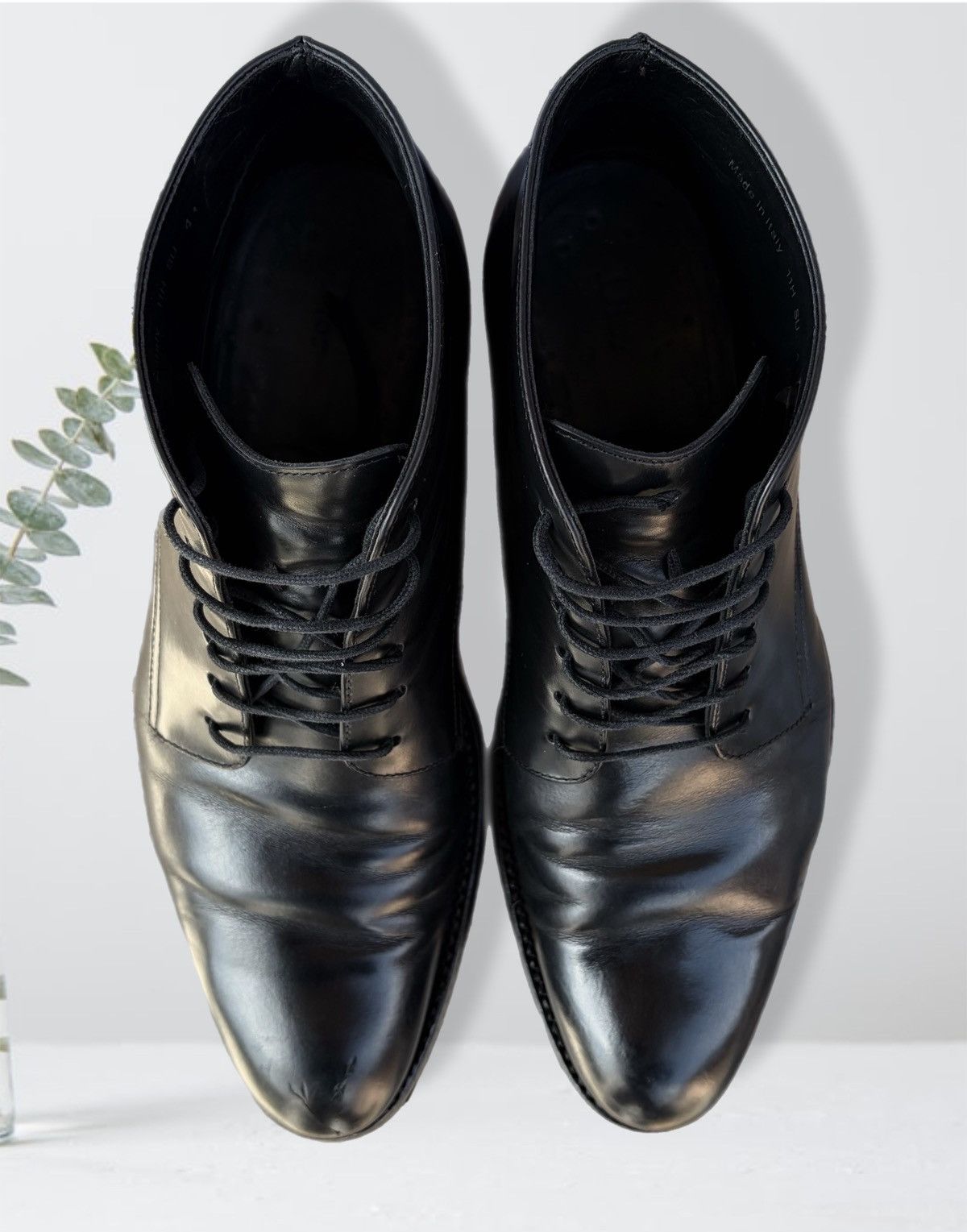 Dior Christian Dior Boots Men’s Black Leather Lace Up short shoes Size US 8 / EU 41 - 7 Thumbnail
