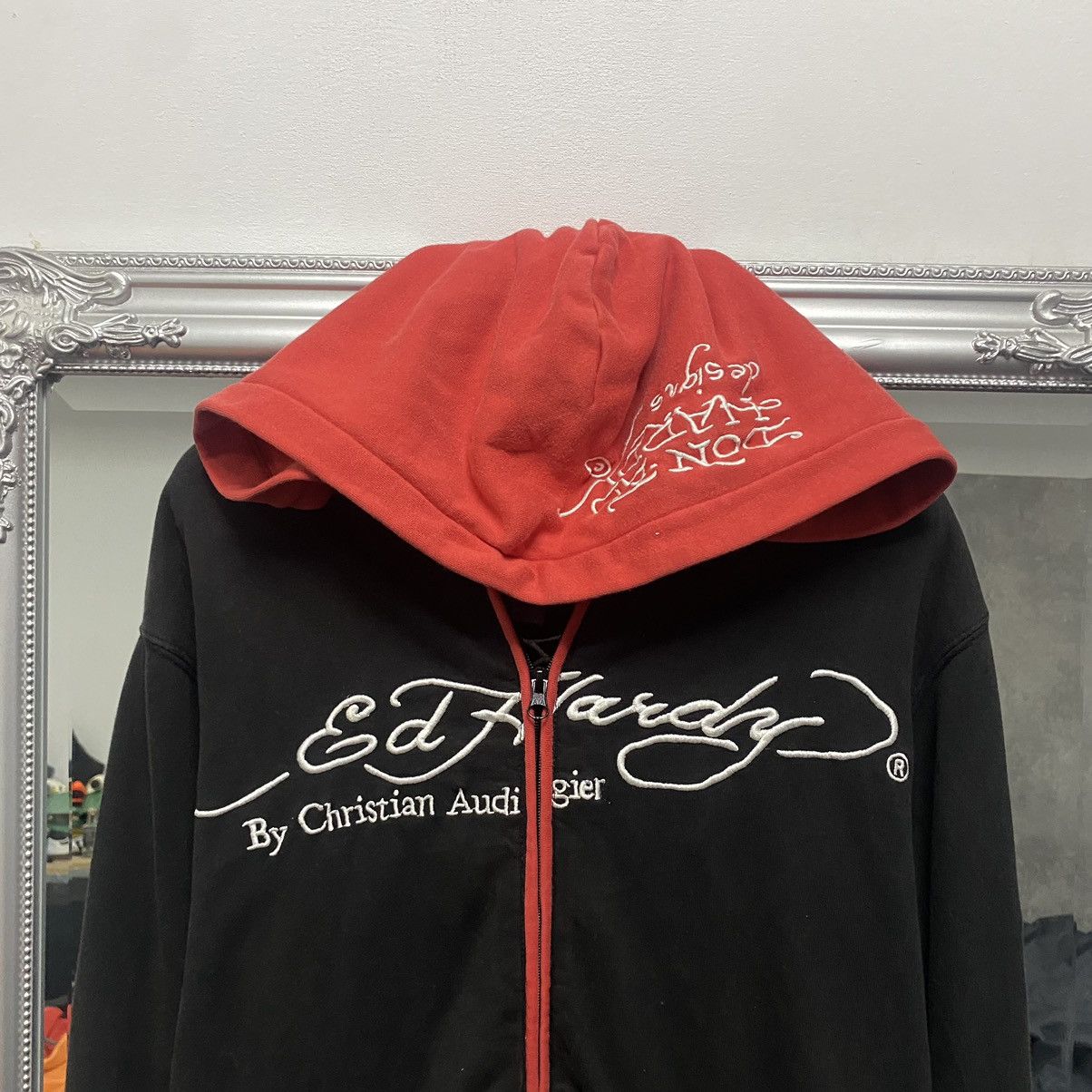 Ed Hardy Vintage Ed hardy Zip Hoodie Y2K By Christian Audigier Size US M / EU 48-50 / 2 - 6 Thumbnail