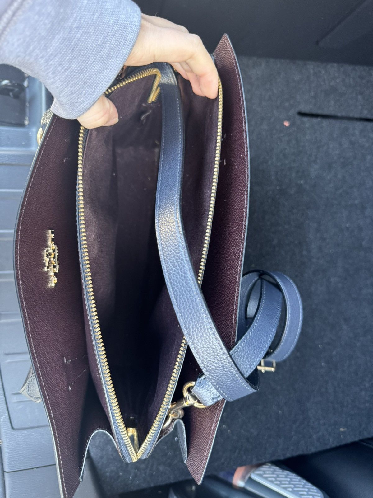 Coach Blue and maroon purse Size ONE SIZE - 1 Thumbnail