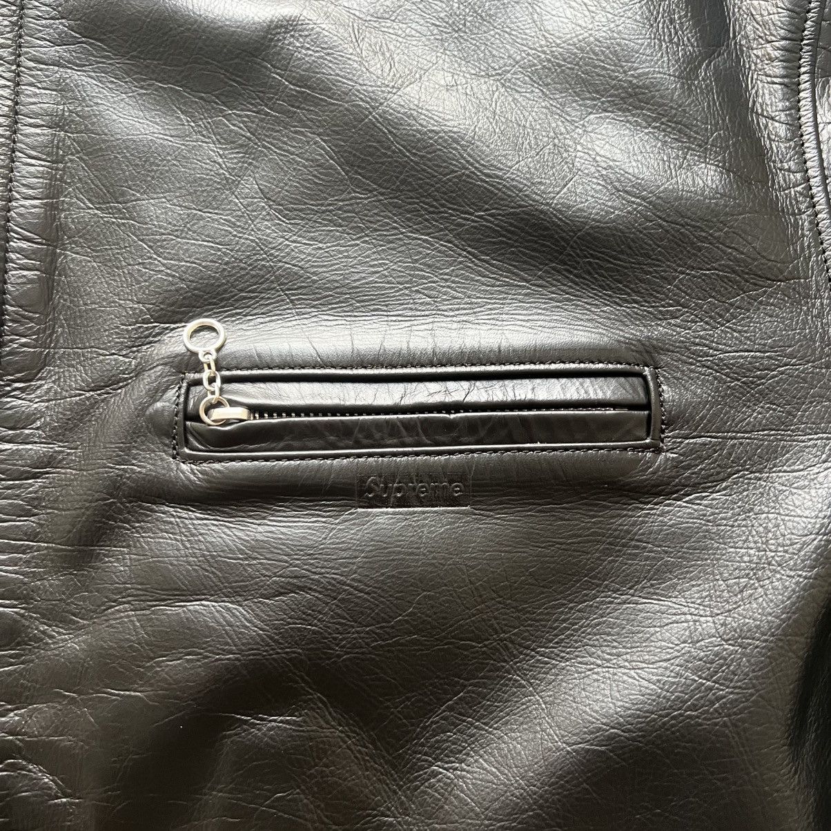 Supreme × Yohji Yamamoto Supreme Y’s by Yohji Yamamoto Leather Jacket Black XL Bladee Size US XL / EU 56 / 4 - 7 Thumbnail