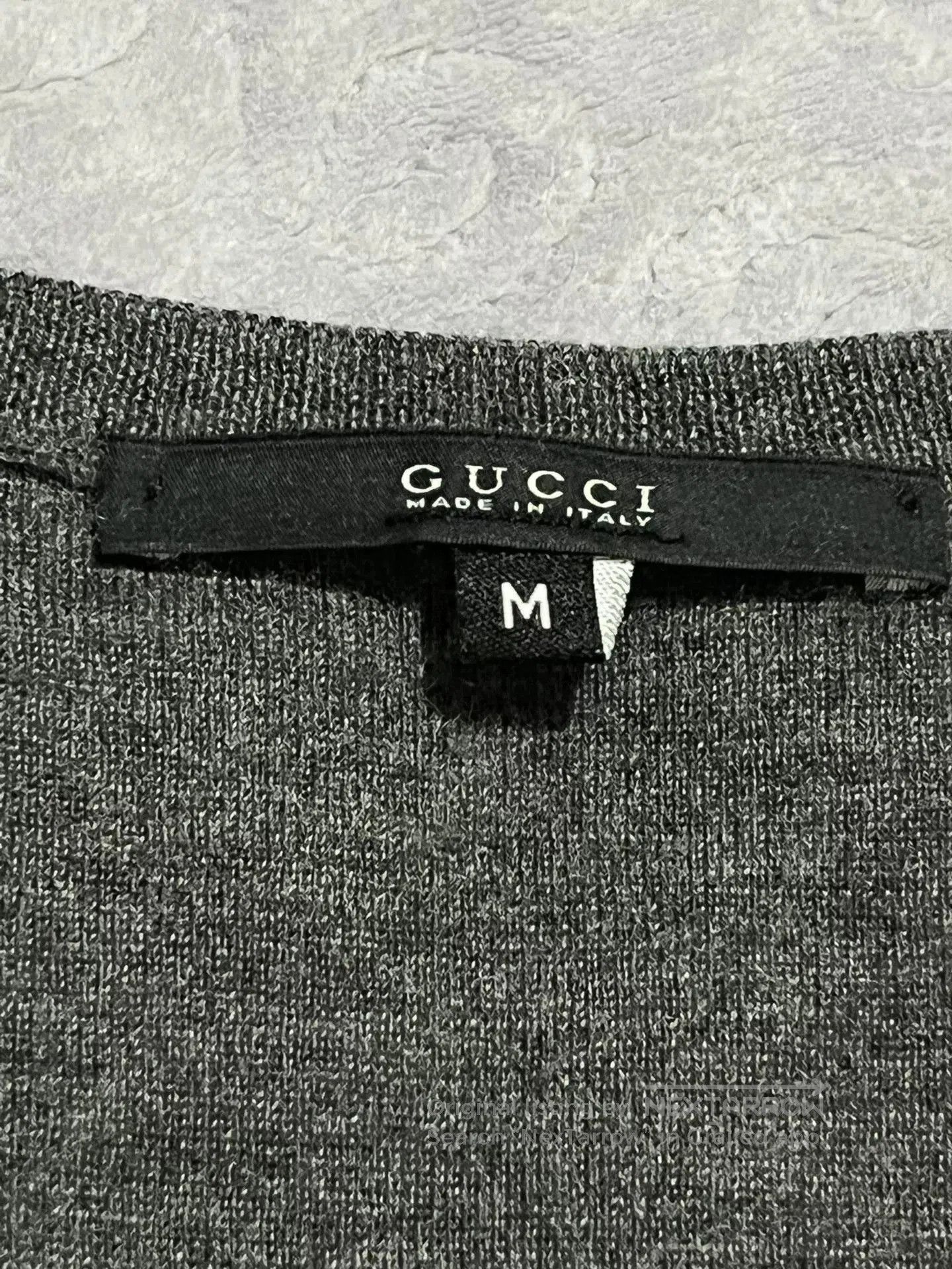 Gucci Gucci Gray Striped Cashmere Sweater. Size US M / EU 48-50 / 2 - 5 Thumbnail