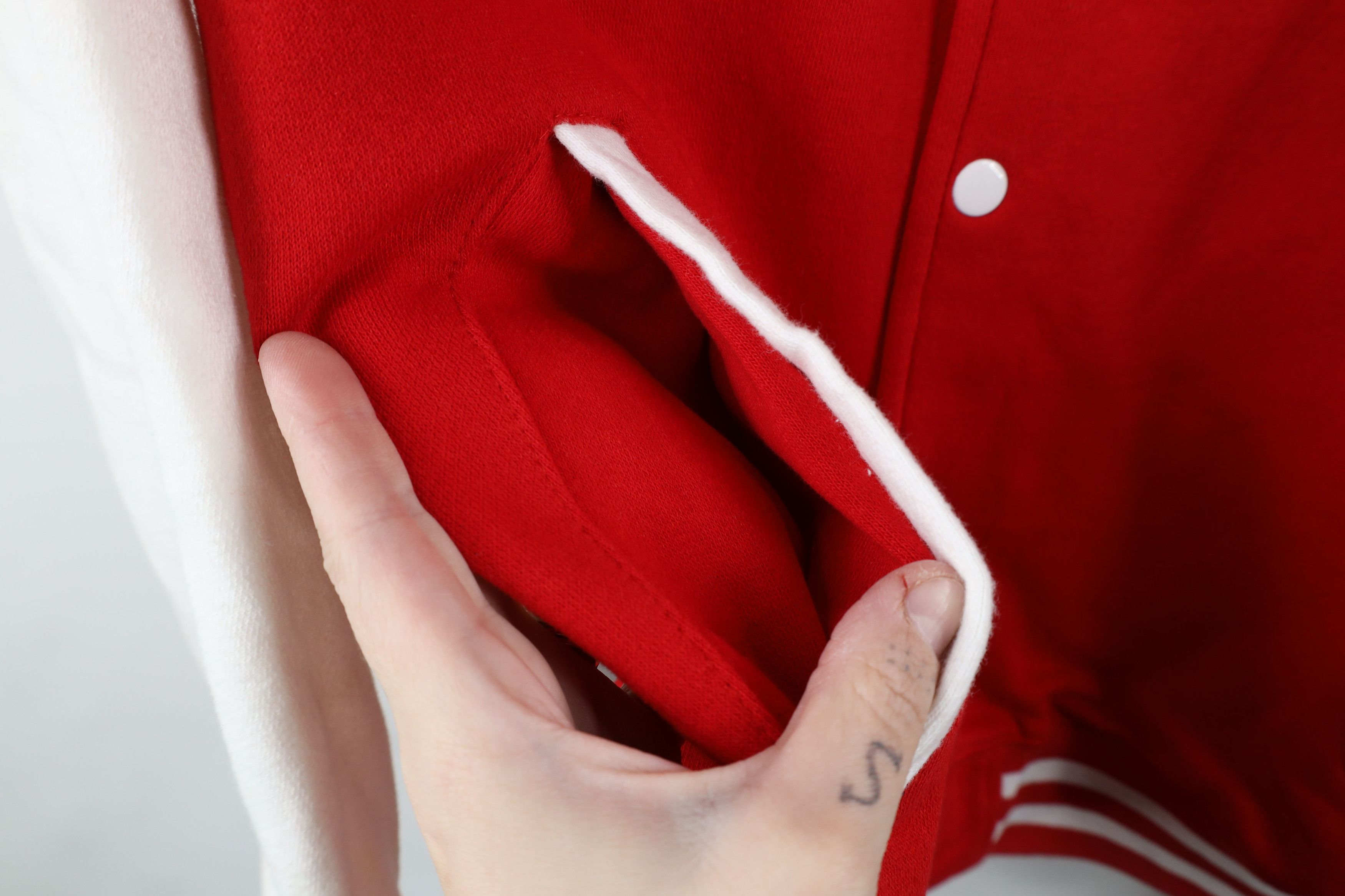 Vintage Vintage 90s Streetwear Button Varsity Jacket Sweatshirt Size US L / EU 52-54 / 3 - 6 Thumbnail