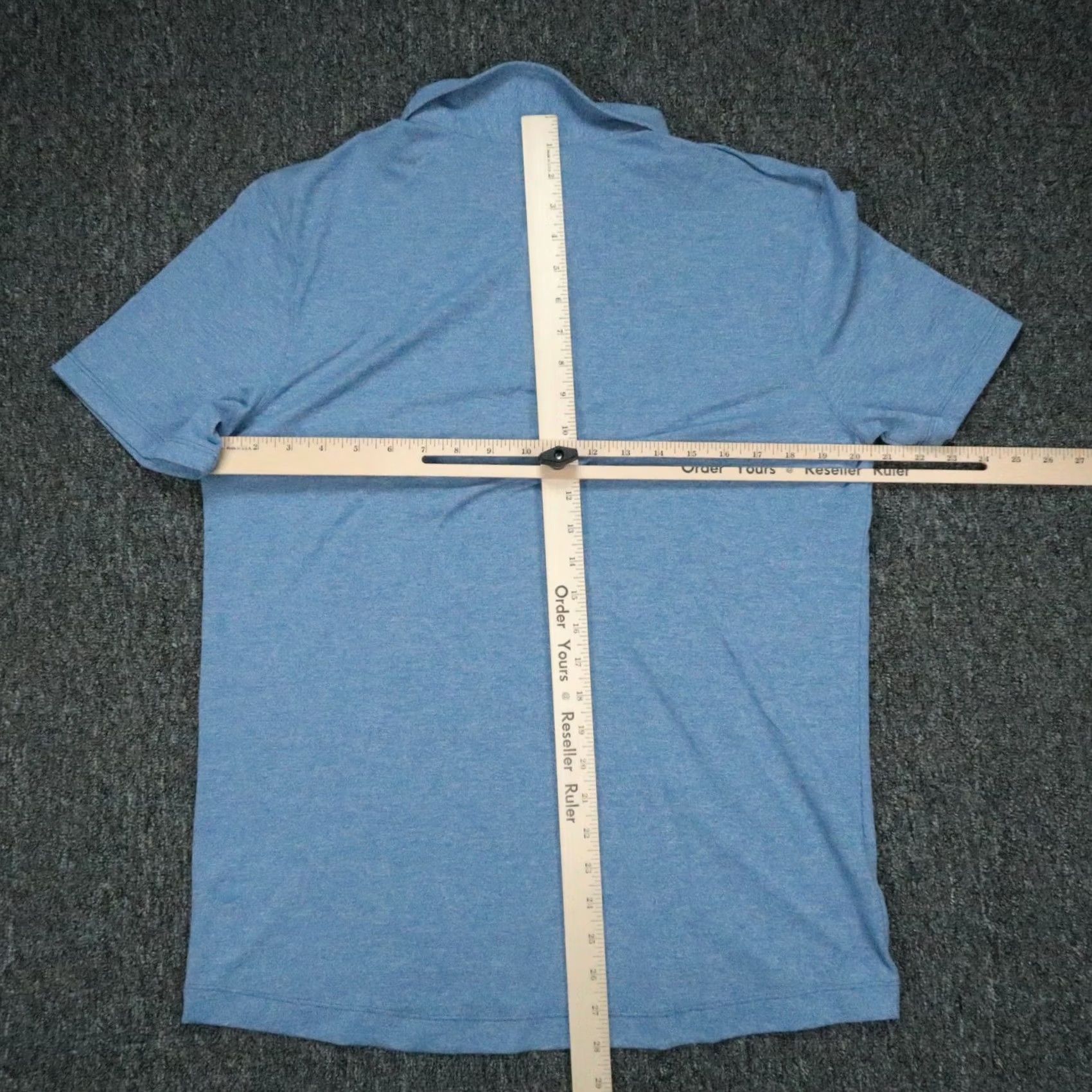 Lululemon lululemon Polo Shirt Mens M Blue Evolution Short Sleeve Golf Stretch Shirt Boys Womens? Size US M / EU 48-50 / 2 - 4 Thumbnail