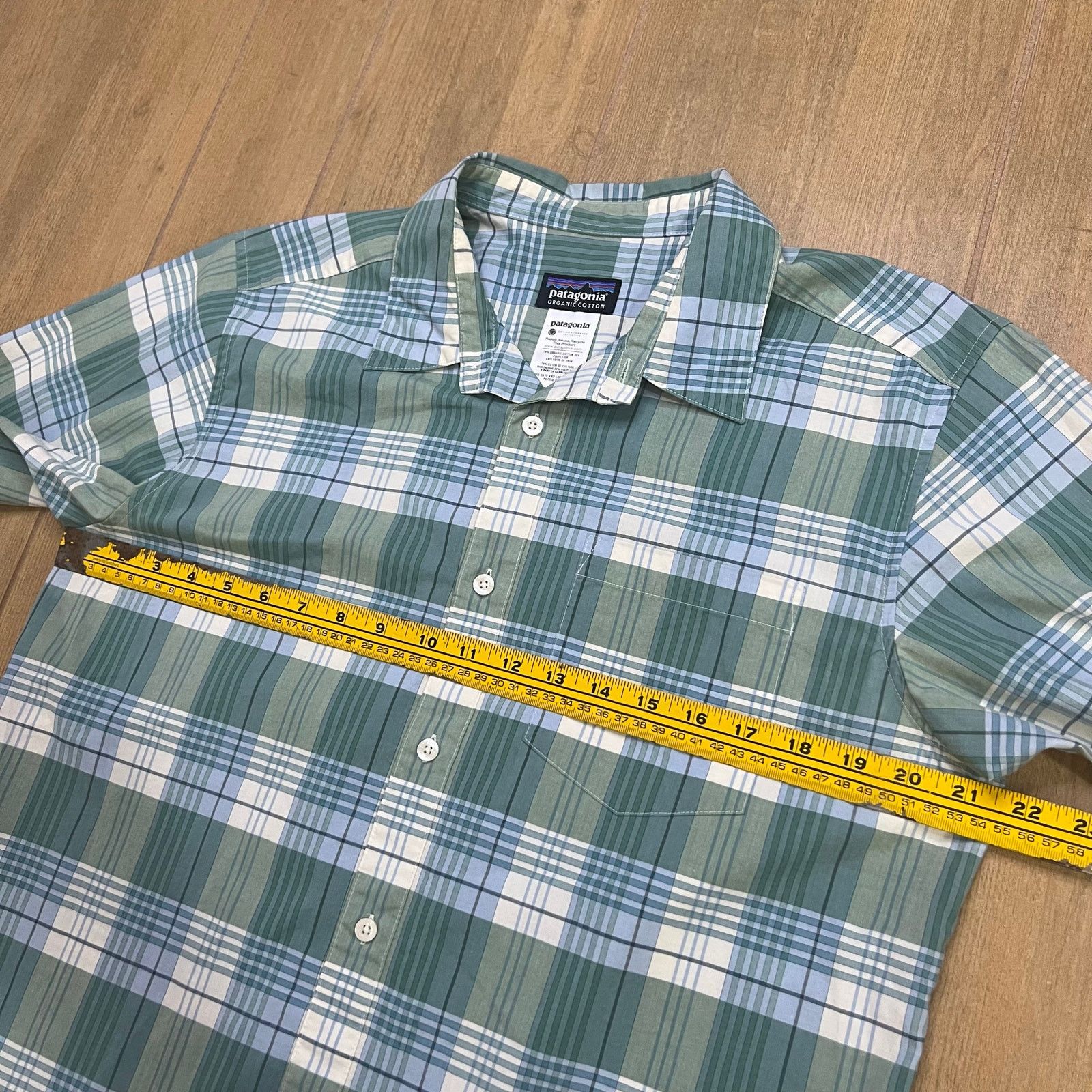 Patagonia Patagonia Shirt Men Medium Green/Blue Organic Cotton casual Size US M / EU 48-50 / 2 - 6 Thumbnail
