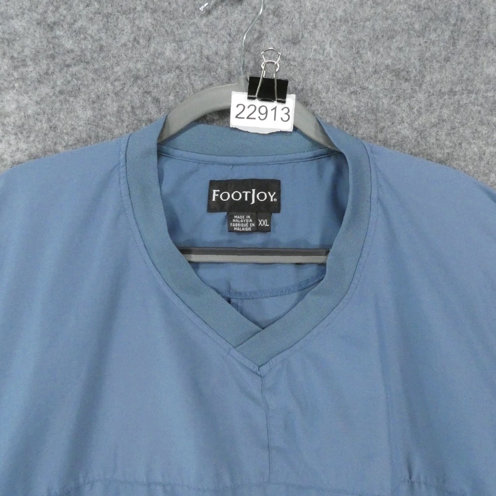 Footjoy FootJoy Windbreaker Pullover Mens XXL Long Sleeve Blue Golf Casual Jacket Size US XXL / EU 58 / 5 - 2 Thumbnail